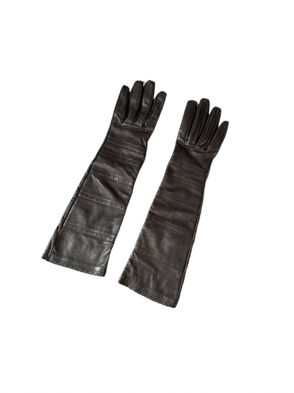 Hermes Hermès Black Lambskin Opera Gloves – Size 8 Size ONE SIZE - 2 Thumbnail