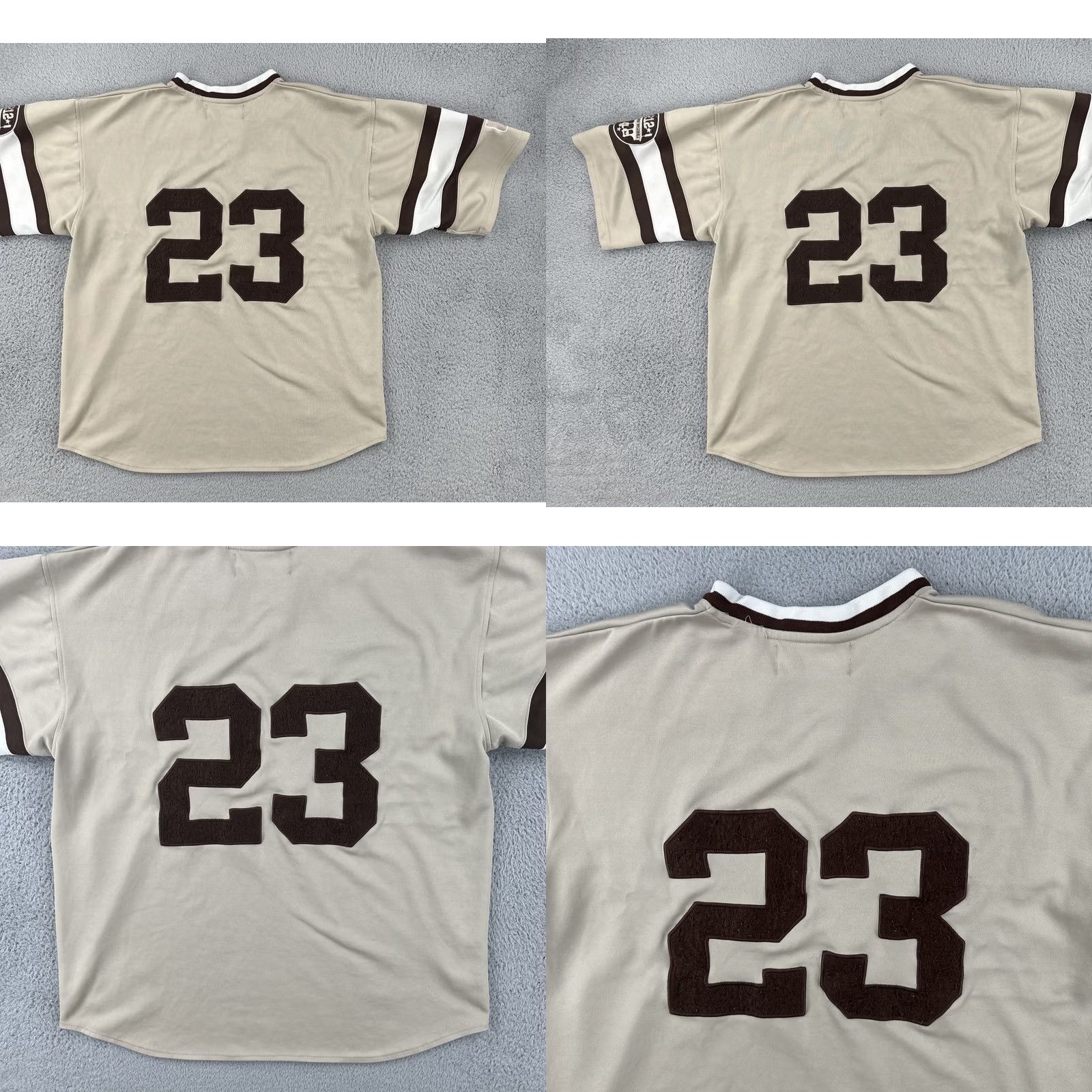 Vintage VINTAGE 212 NYC 90s Y2K Baseball Jersey Two Tone Brown Unisex Adults XL Dirty South Short Sleeve Pullover Jersey Mens Womens Size US XL / EU 56 / 4 - 11 Thumbnail