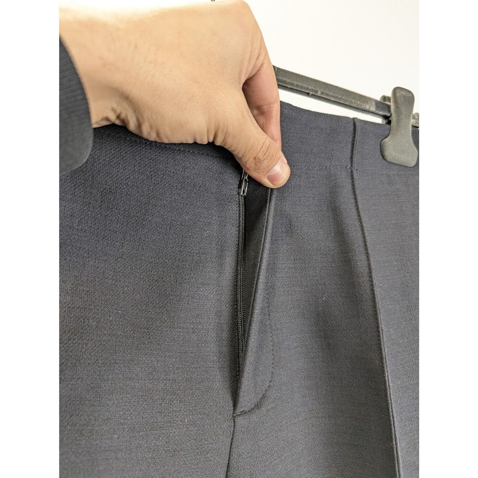 Bottega Veneta o1rshd1 Structured Double Melange Trousers in Blue/Black Size US 34 / EU 50 - 8 Thumbnail