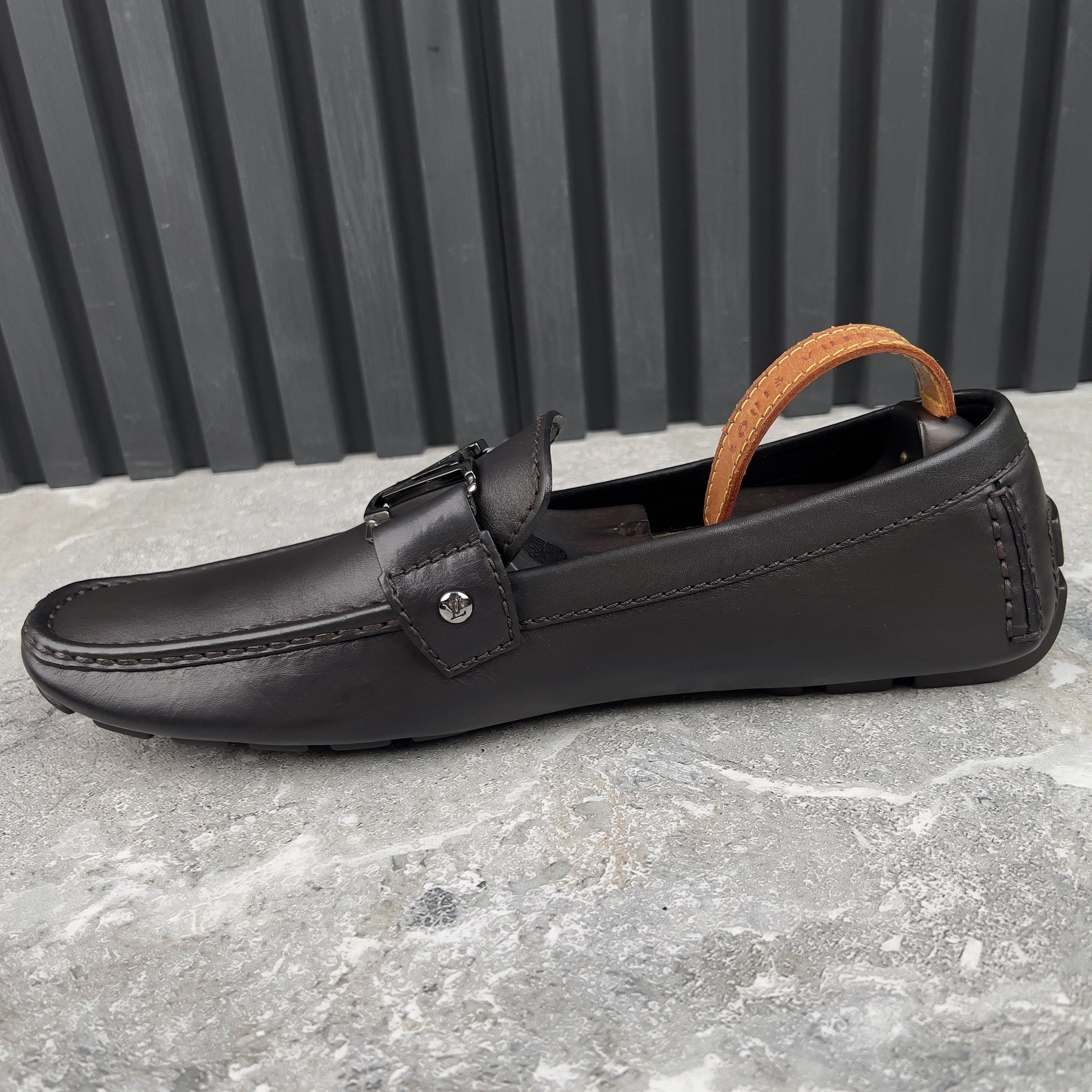 Louis Vuitton Monte Carlo Moccasins Dark Brown Leather Size US 11 / EU 44 - 5 Thumbnail