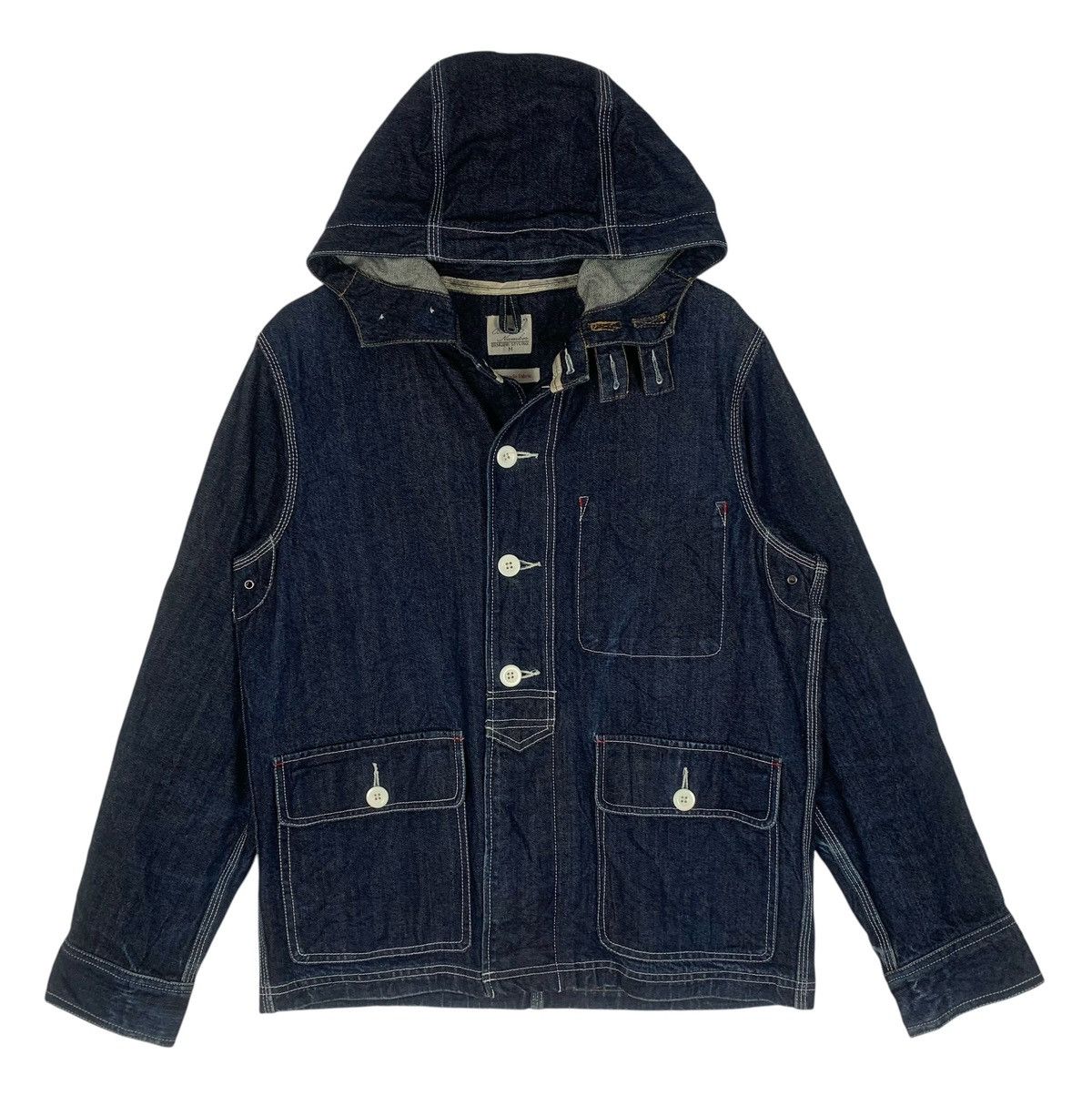 Japanese Brand Back Number JapaneseBrand Designer StreetWear Denim Jacket Size US M / EU 48-50 / 2 - 1 Thumbnail