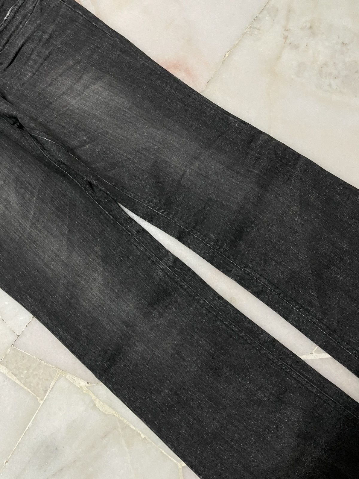 Vintage 💥Flared💥Japanese Mudwash Bell Bottom Classic Bootcut Black Size 26" / US 2 / IT 38 - 4 Thumbnail