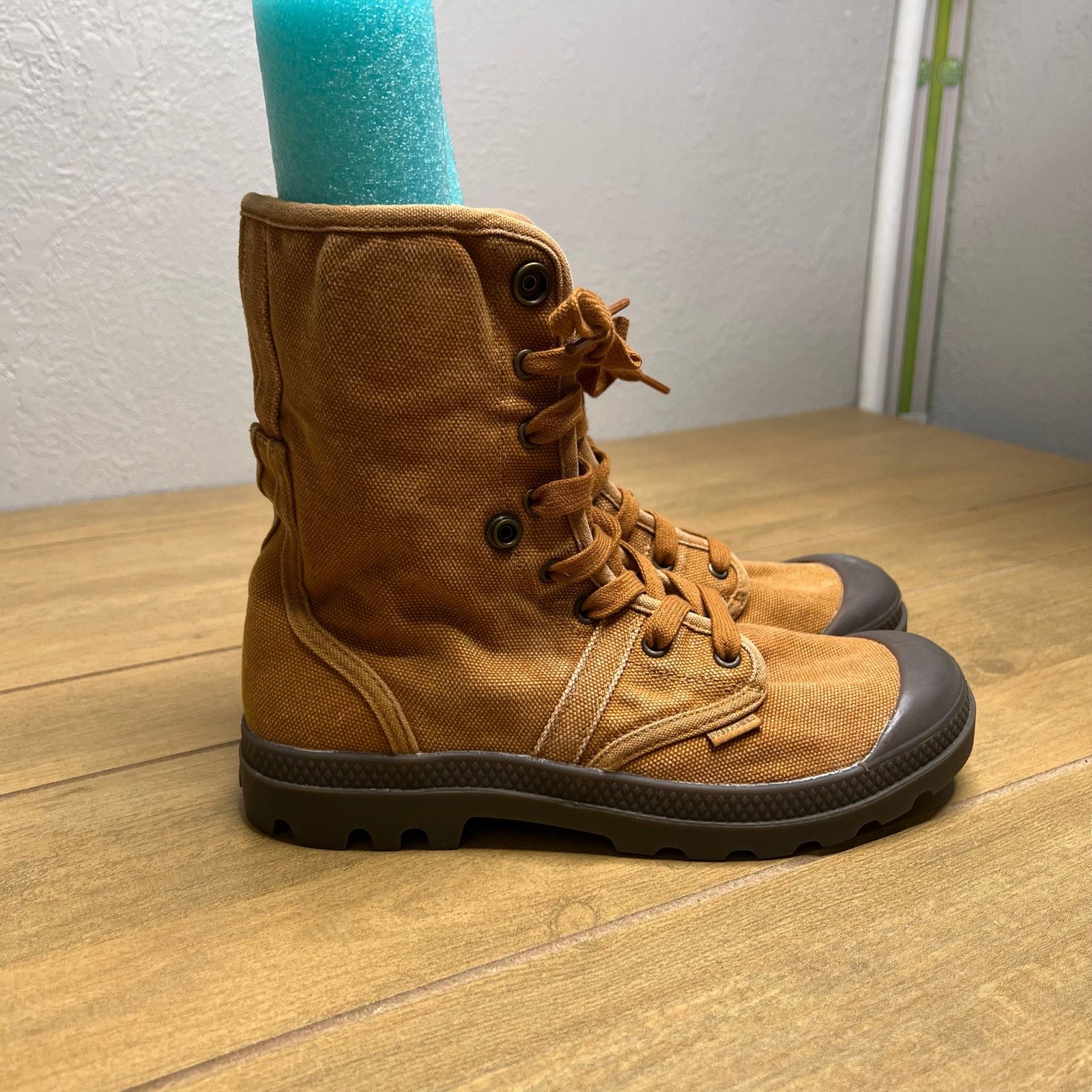 Palladium Palladium Pampa Hi Canvas Boots Brown Lace Up Military 7.5 Size US 7.5 / EU 40-41 - 2 Thumbnail