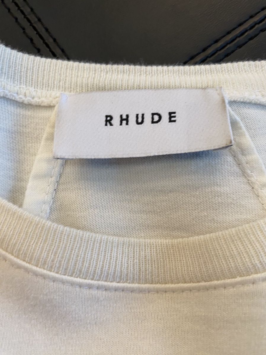 Rhude Rhude Autumn Nights T-Shirt Cream Size US XL / EU 56 / 4 - 2 Thumbnail