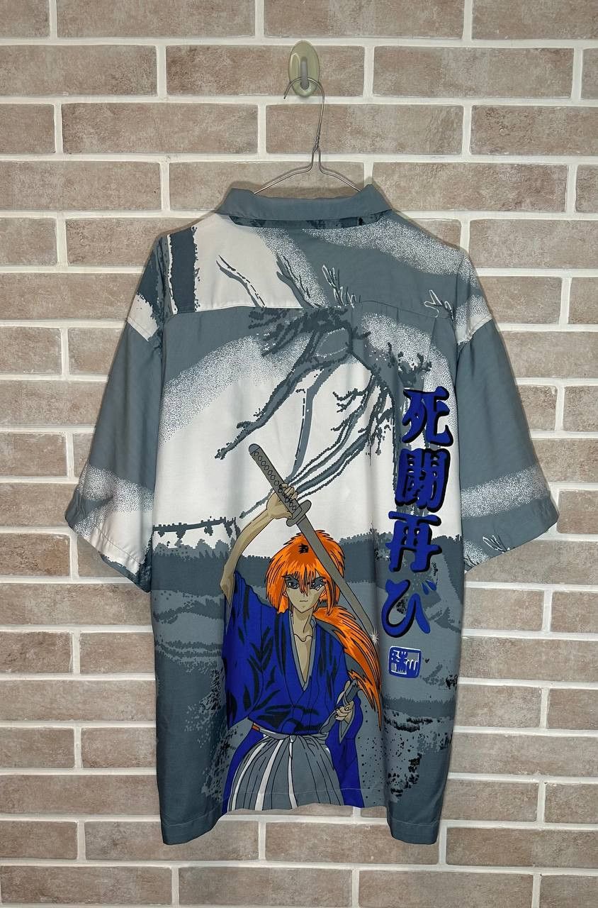 Anime × Japanese Brand × Vintage Vintage Rurouni Kenshin Shirt buttons up Samurai X Anime Size US XL / EU 56 / 4 - 8 Thumbnail