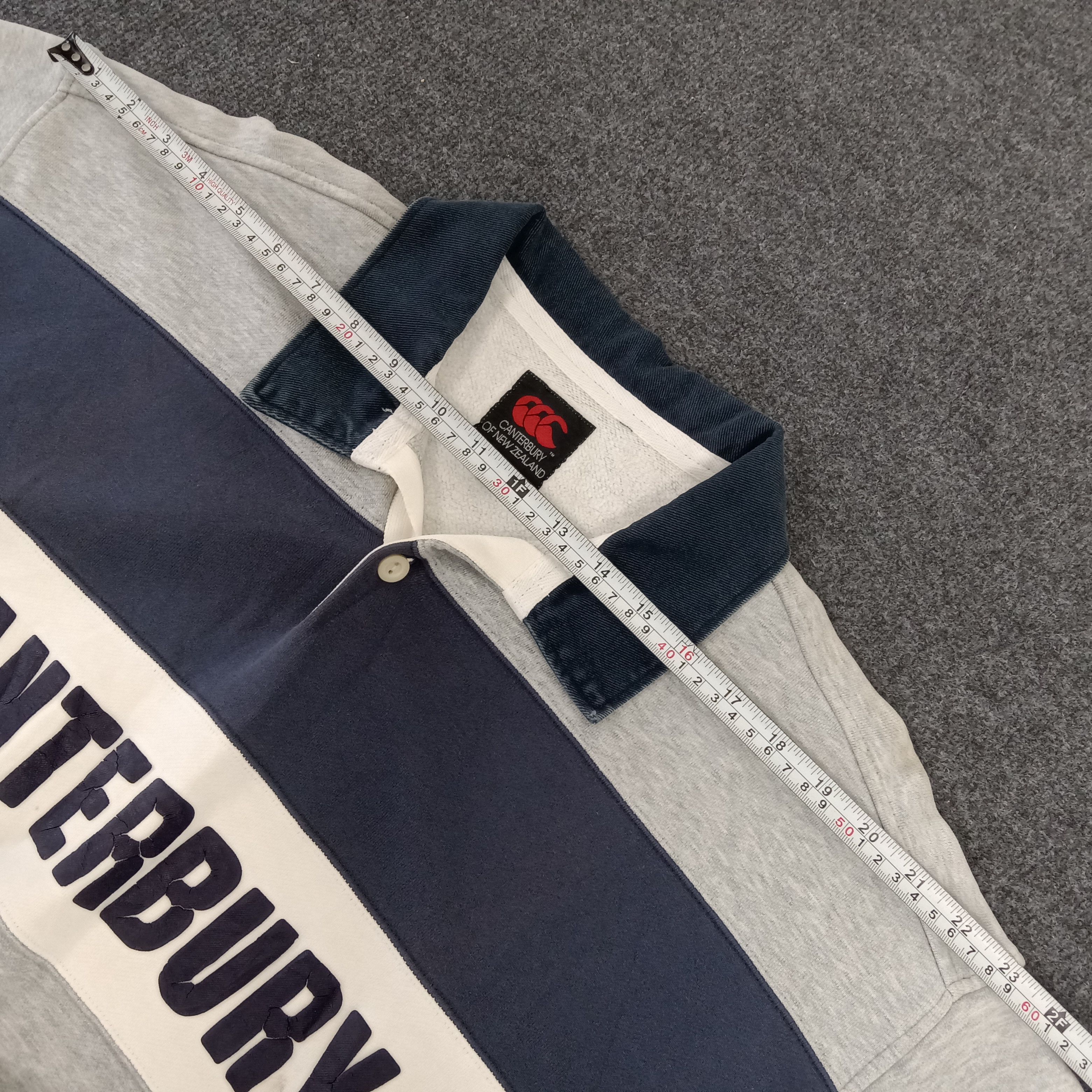 Canterbury of New Zealand × Vintage Canterbury Spell Out Design Rugby Polos Size US XL / EU 56 / 4 - 13 Thumbnail