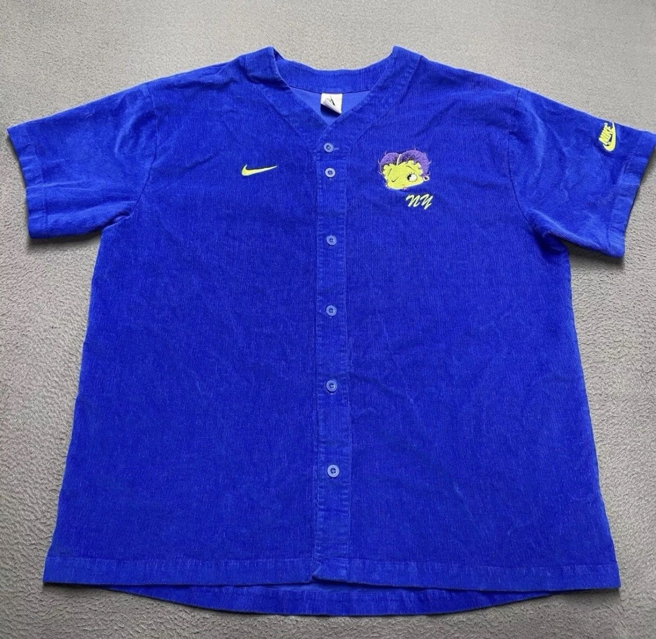 Other Nike x Olivia Kim x Betty Boop Embroidered Corduroy Jersey Size M / US 6-8 / IT 42-44 - 1 Thumbnail