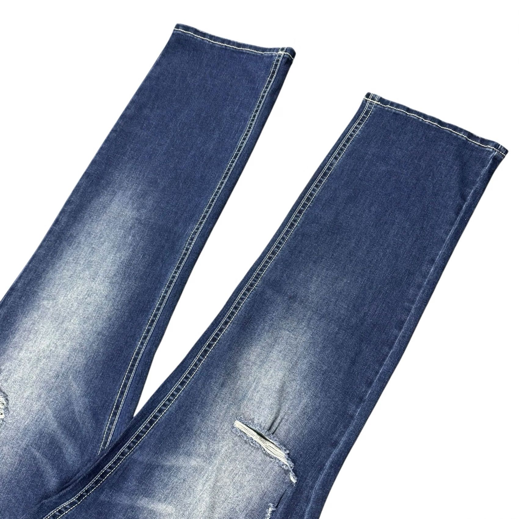 Vintage Flamingals Jeans Women's 3XL 40x31 Bootcut Distressed Midrise Wide Leg Baggy Denim Bootcut Jeans Size 40" / US 18 - 4 Thumbnail