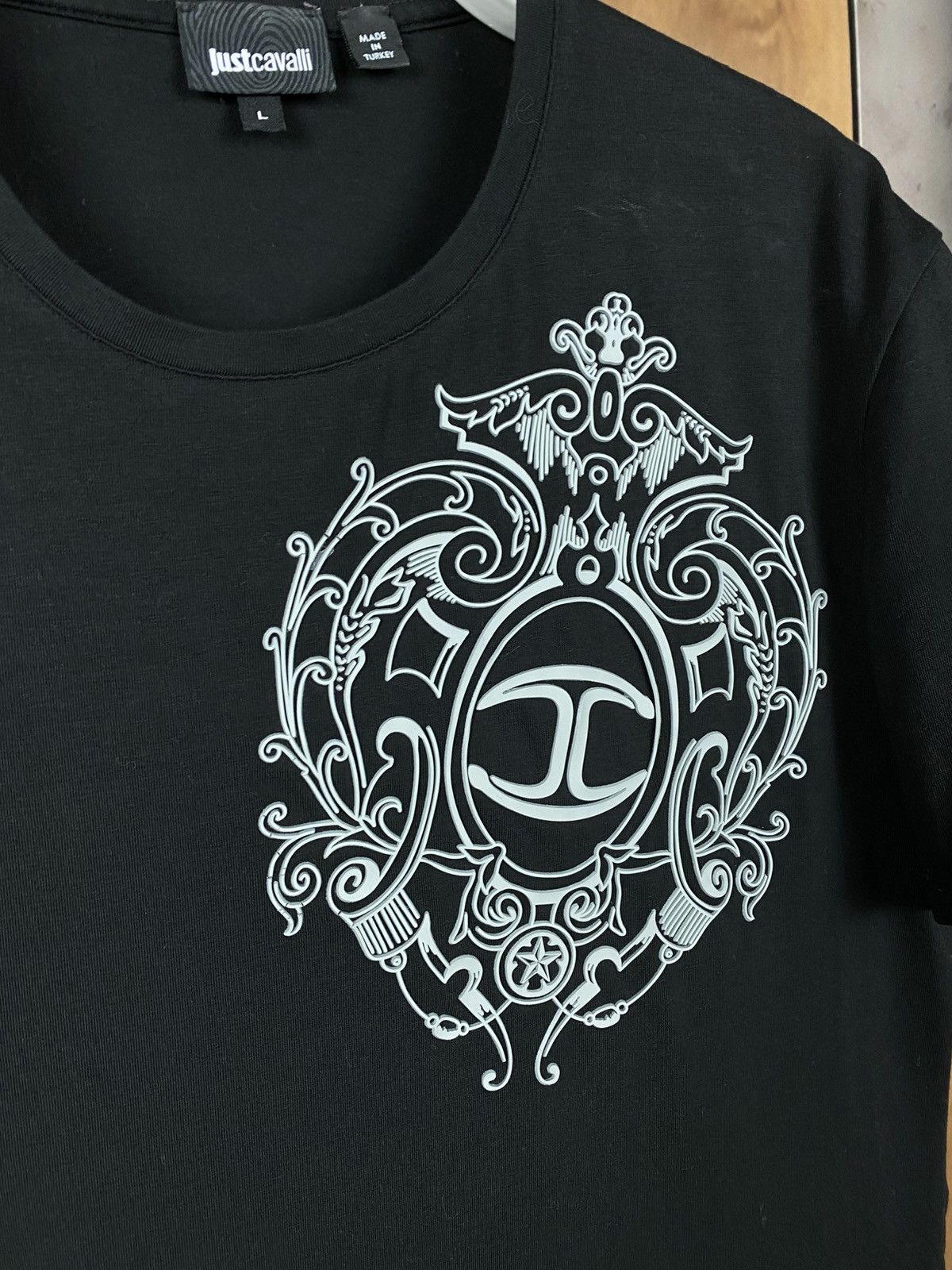 Just Cavalli 🍇T-Shirt Just Cavalli 3D Logo Tee🍇 Size US L / EU 52-54 / 3 - 2 Thumbnail