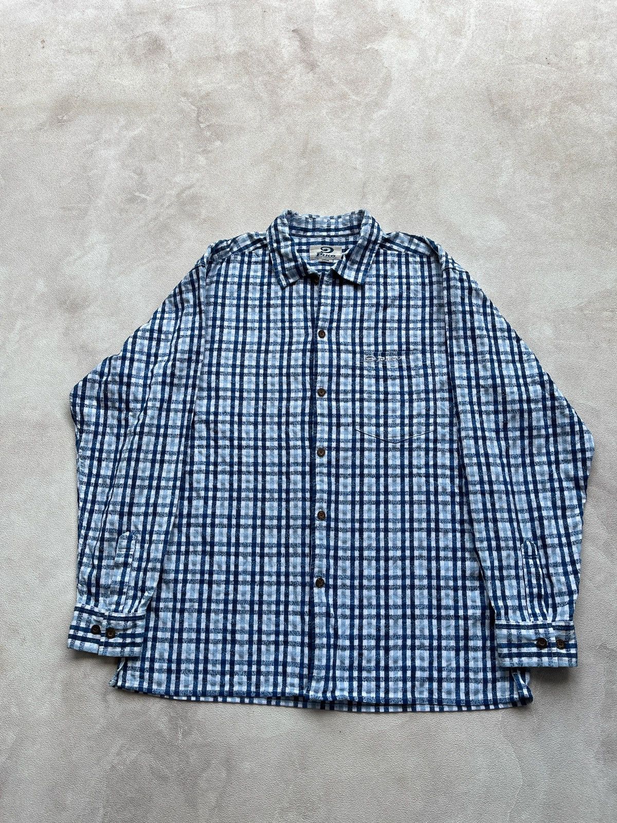 Other Vintage Piko Plaid Longshirt Size US L / EU 52-54 / 3 - 2 Thumbnail