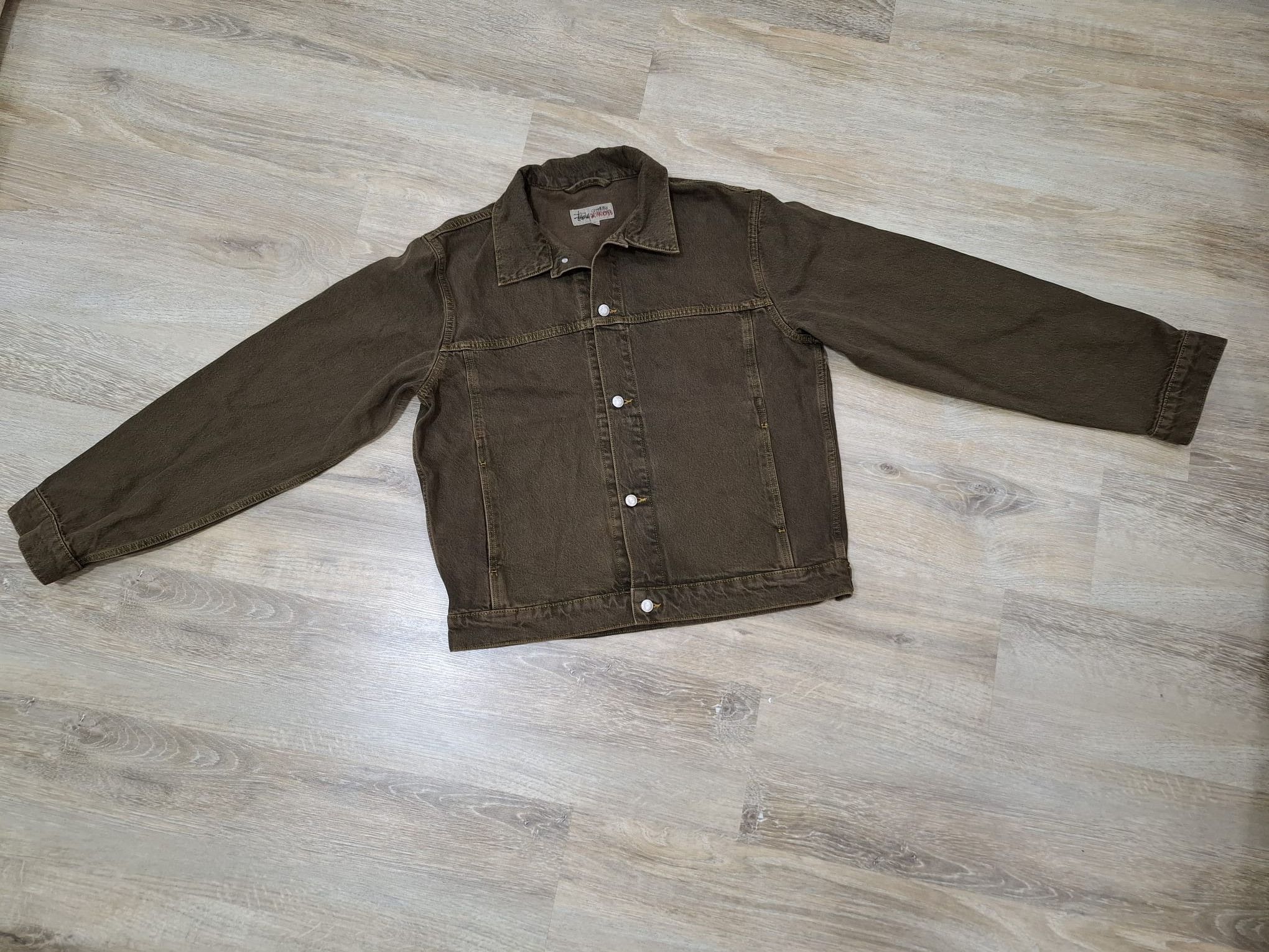 Stussy Trucker Denim Jacket in Mushroom Size US L / EU 52-54 / 3 - 9 Thumbnail