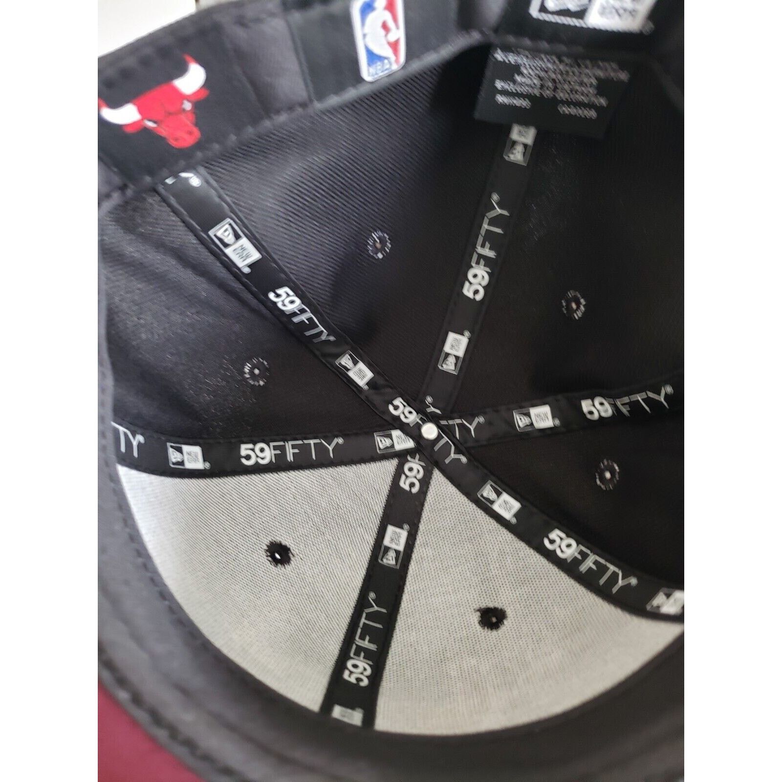 New Era Chicago Bulls Hat Fitted Size 7 1/2 Black Pink 5950 New Era Size ONE SIZE - 5 Thumbnail