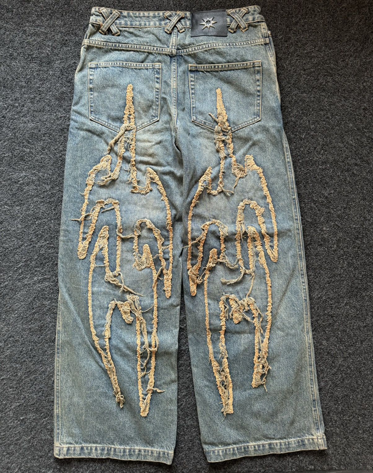 Other Pronoia.La Rust Tribal Denim Jeans Size US 32 / EU 48 - 2 Thumbnail