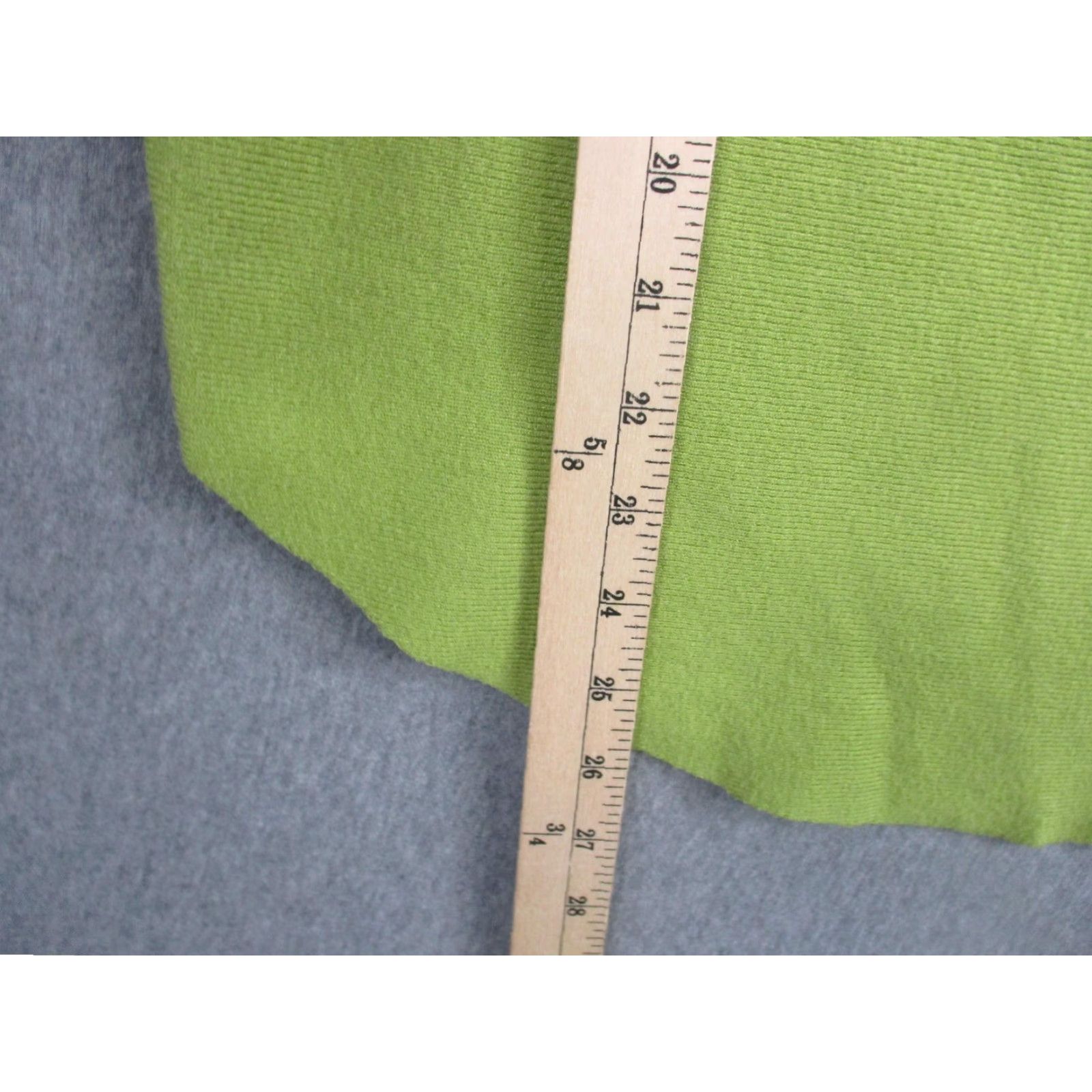 Vintage Vita Milano Sweater Womens Large Green V Neck Dolman Batwing Knit Pullover Top Size L / US 10 / IT 46 - 3 Thumbnail