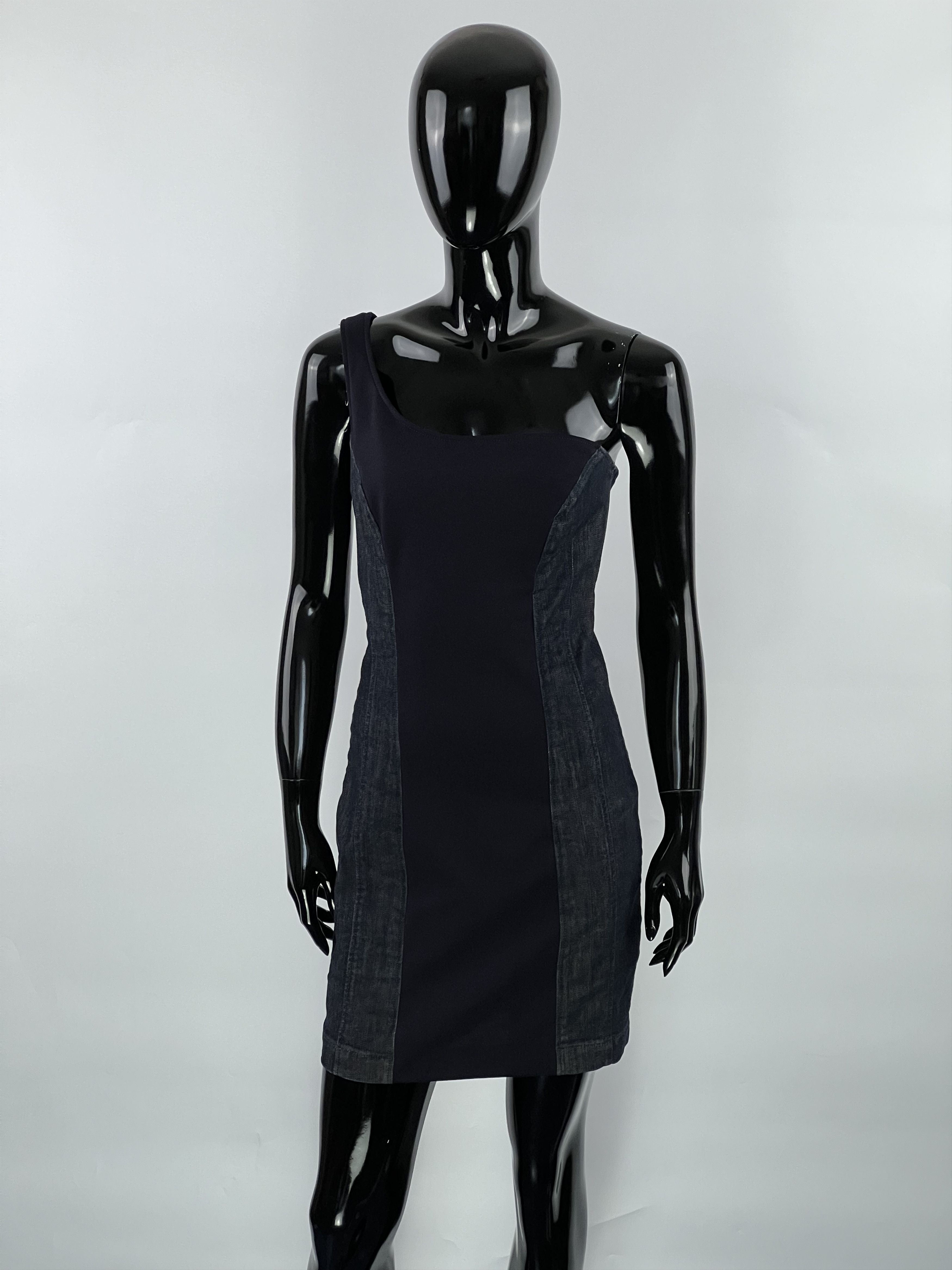Miss Sixty Miss Sixty Vintage Blue Denim Sleeveless Short Dress Size S / US 4 / IT 40 - 1 Thumbnail