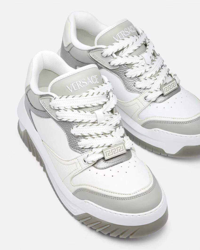 Versace o1s22i1n1224 Odiessea Sneakers in White Grey Size US 9 / EU 42 - 5 Thumbnail