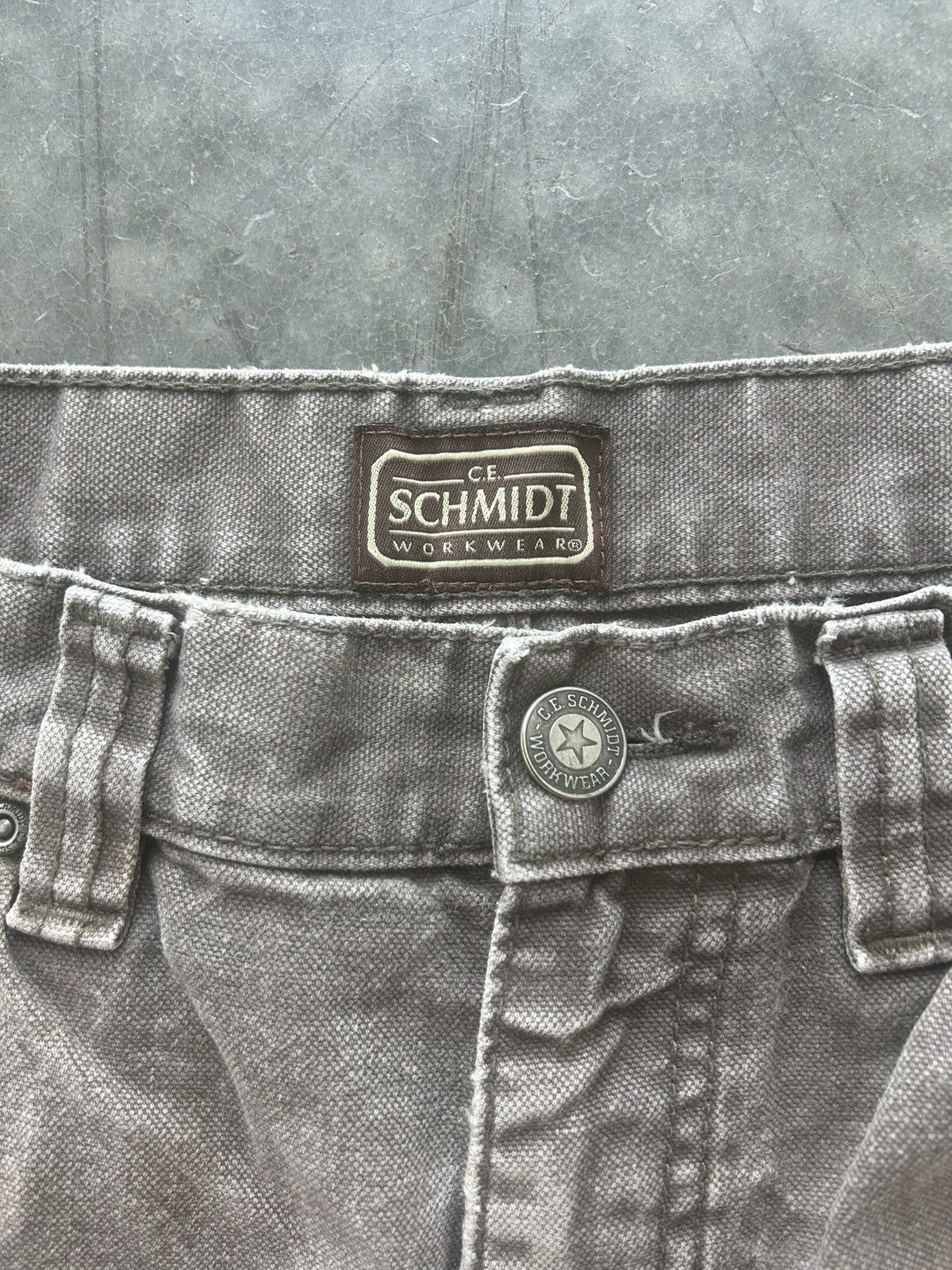 Carhartt × Vintage Vintage Y2K Carhartt Style Faded Olive Carpenter Pants Size US 34 / EU 50 - 9 Thumbnail