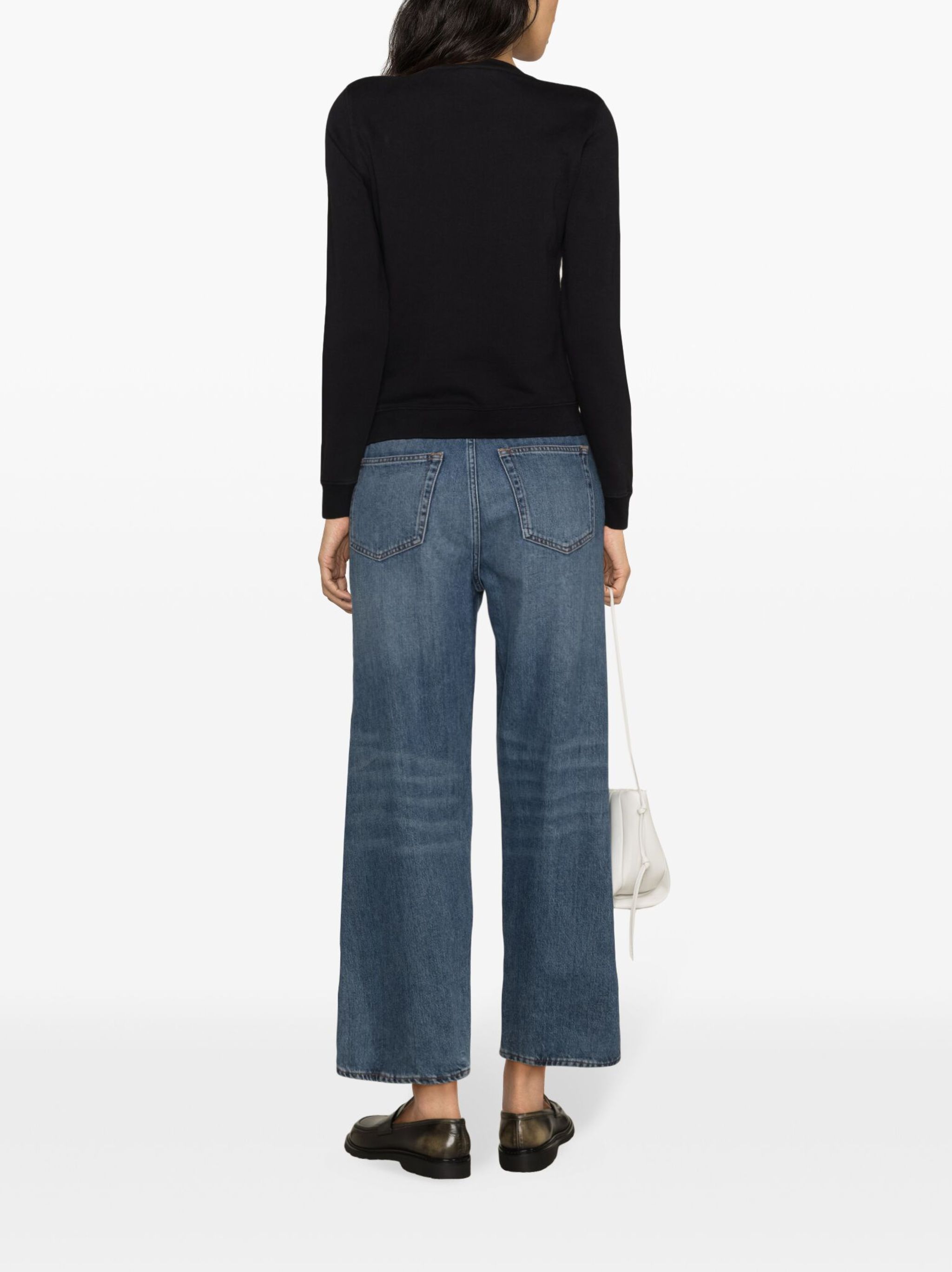 Maison Kitsune o1s22i1n1124 Fox Head Regular Fit Sweatshirt in Black Size L / US 10 / IT 46 - 4 Thumbnail