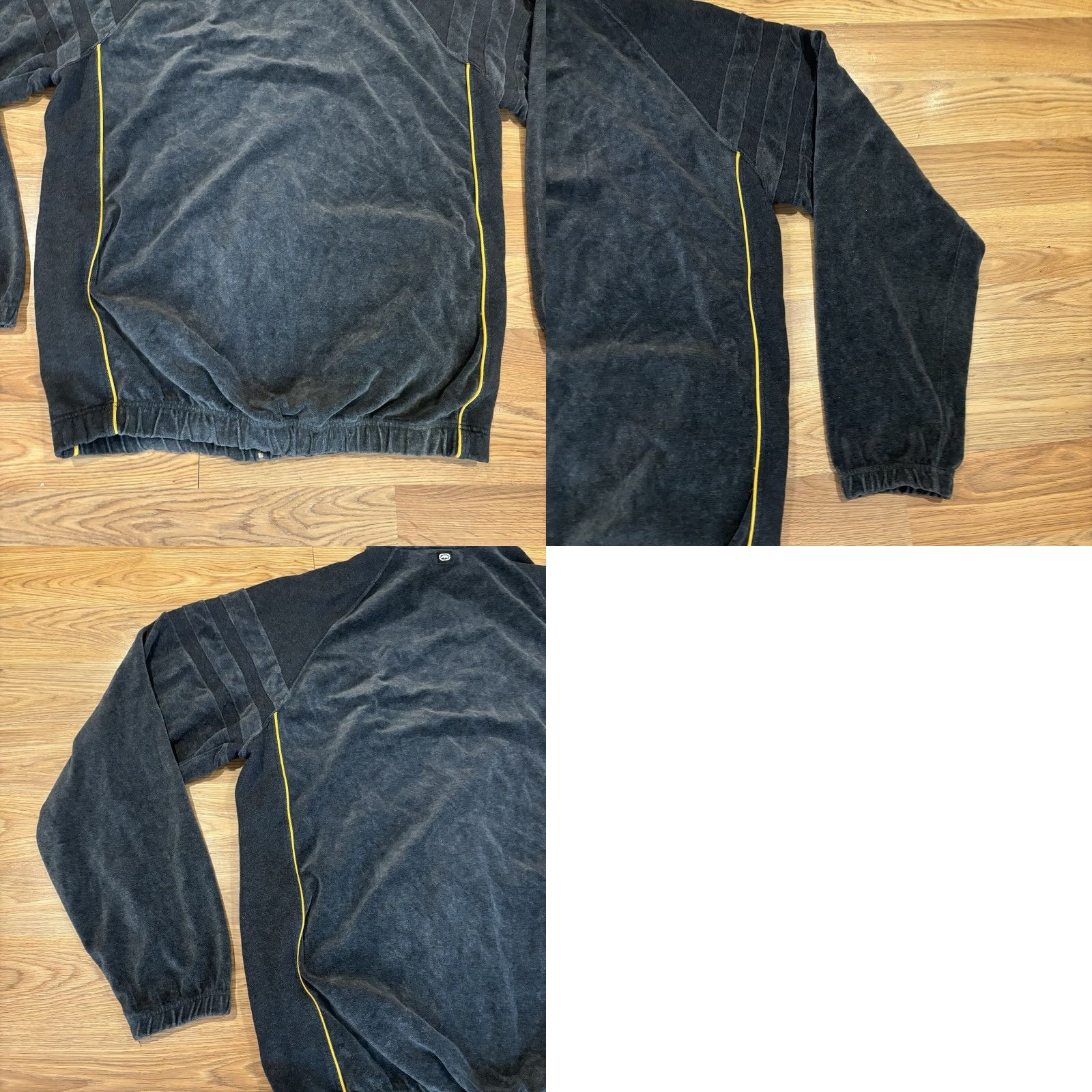 Ecko Unltd. VINTAGE Ecko Unltd Knit Jacket Gray Velour Track Full Zip Men’s XL Jacket Size US XL / EU 56 / 4 - 9 Thumbnail