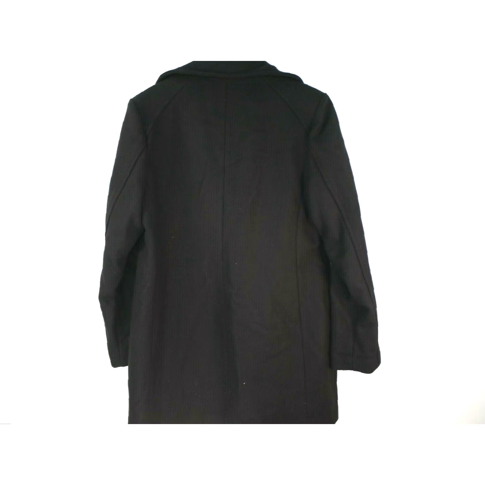 Cole Haan VINTAGE Cole Haan Signature Coat Wool Blend Black SZ 12 Active Women Snaps High Neck Mid-Length Long Sleeve Size XL / US 12-14 / IT 48-50 - 2 Thumbnail