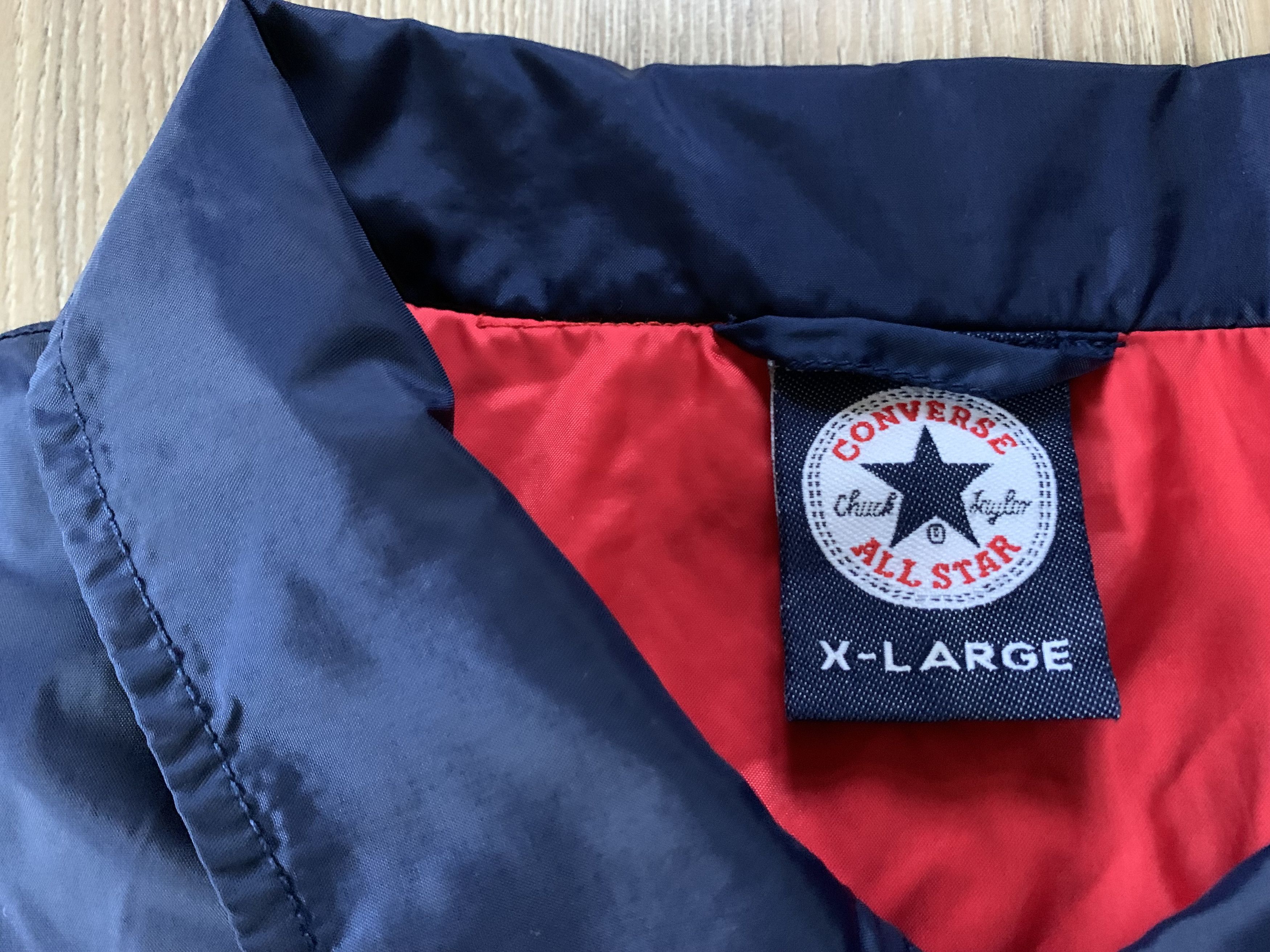 Converse × Vintage Rare Converse Snap Button Nylon Light Jacket Size US XL / EU 56 / 4 - 8 Thumbnail