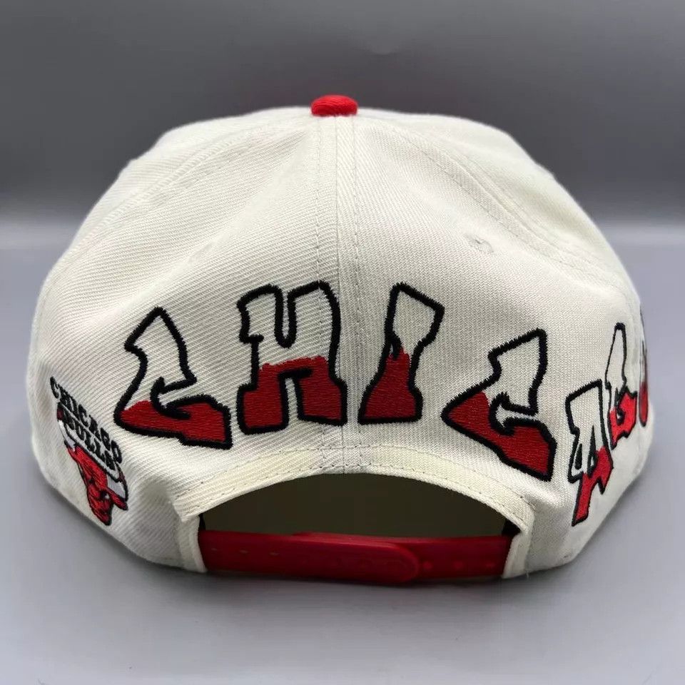 New Era × Vintage Chicago Bulls Hat Men Graffiti Retro Snap Back A-Frame Size ONE SIZE - 8 Thumbnail