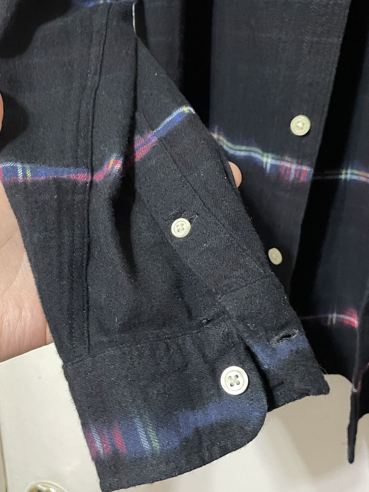 Allsaints Allsaints Claverack LS Shirt Flannel Tie Dye Black Size XS Size US XS / EU 42 / 0 - 5 Thumbnail