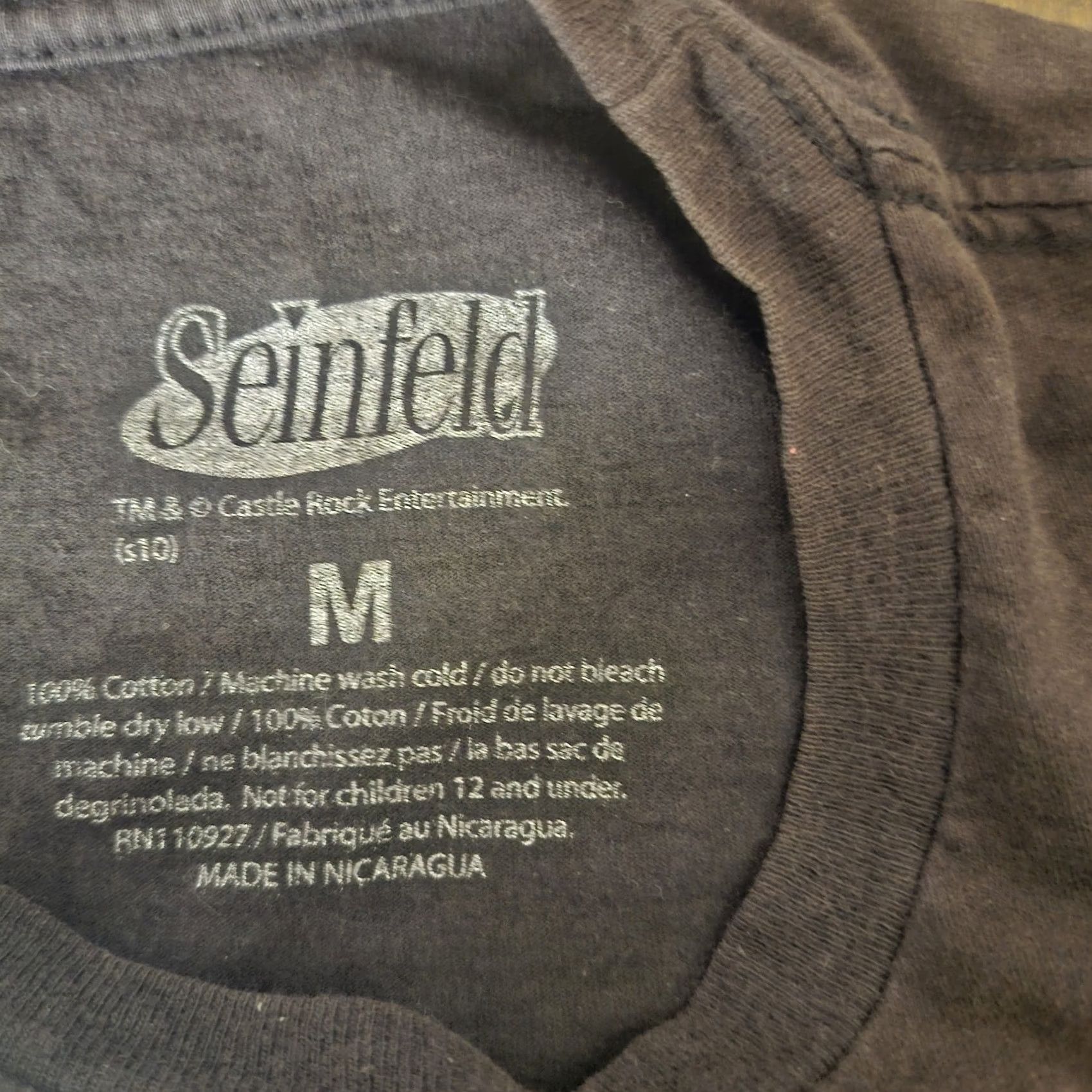 Vintage VINTAGE Seinfeld Kramer Mugshot T Shirt Mens M Black Graphic Tee Castle Rock Size US M / EU 48-50 / 2 - 6 Thumbnail