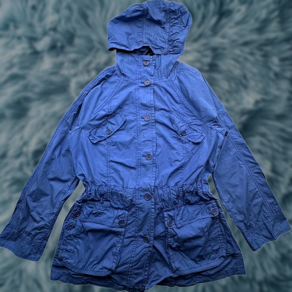 Juicy Couture Juicy Couture Parka Hooded Jacket Women S Long Sleeve Pocket Blue Parka Jacket S Womens Juicy Couture Size S / US 4 / IT 40 - 1 Thumbnail