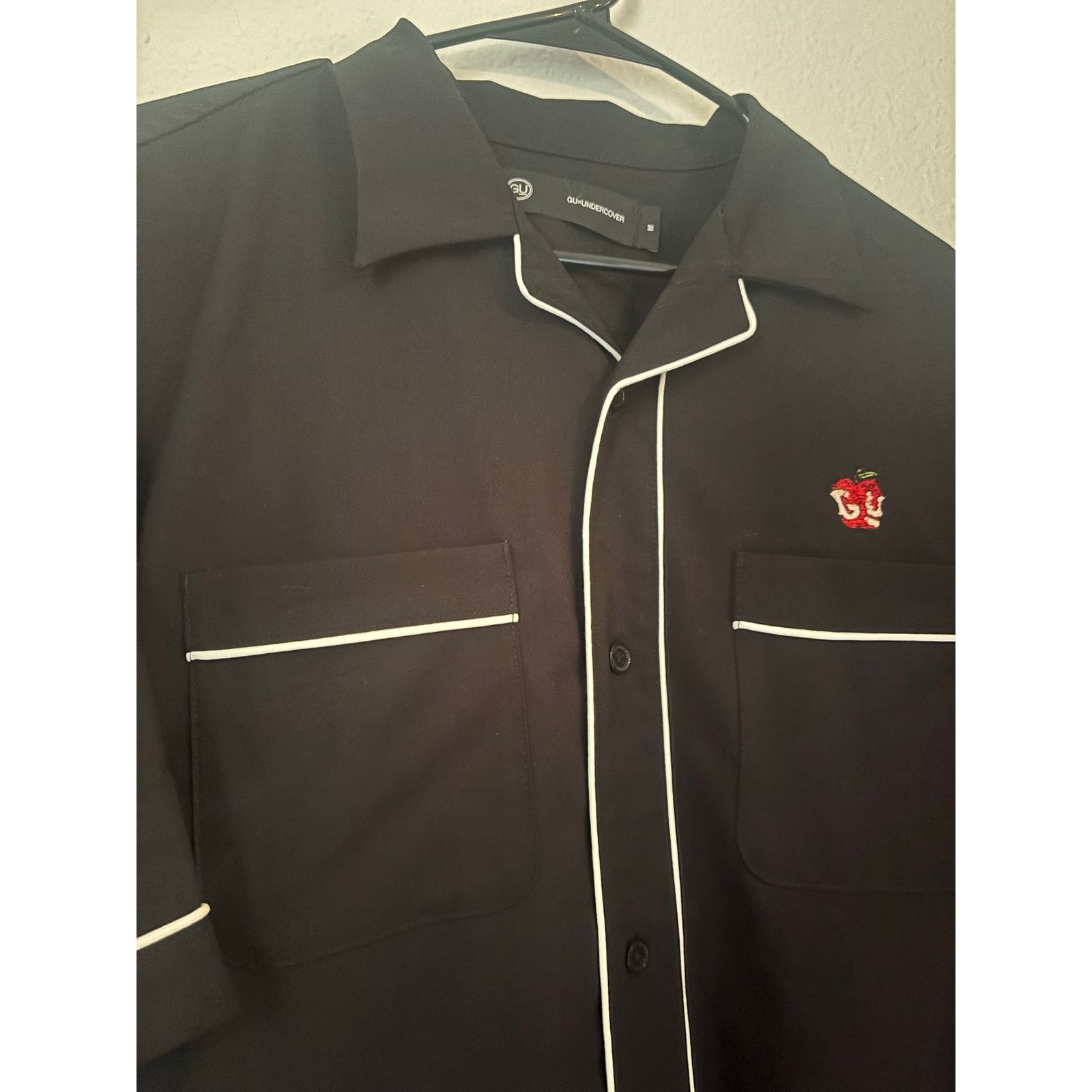 Undercover × Uniqlo GU x Undercover Embroidered Camp Shirt – Black – Size M Size US M / EU 48-50 / 2 - 2 Thumbnail