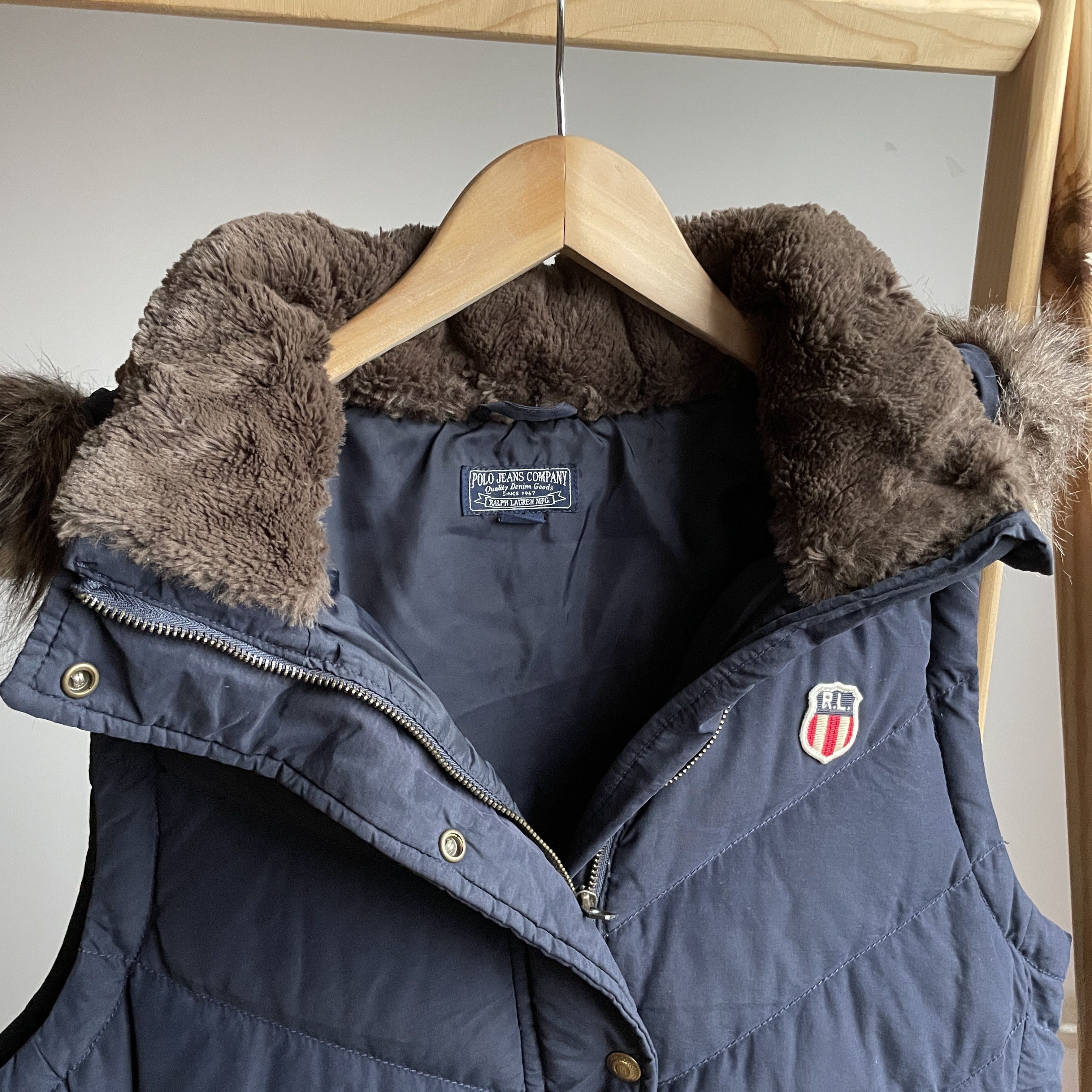 Polo Ralph Lauren Polo Jeans Ralph Lauren Womens Faux Fur Puffer Vest Size L / US 10 / IT 46 - 5 Thumbnail