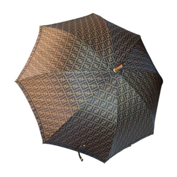 Fendi Vintage Fendi Zucca Double F Pattern Nylon Umbrella Size ONE SIZE - 3 Thumbnail