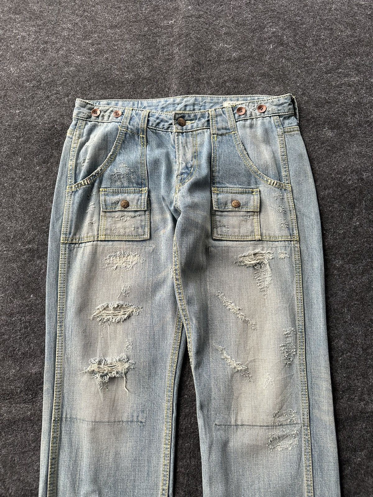 Hysteric Glamour BRP Bushpant Washed Distressed Vintage Denim D506 Size US 32 / EU 48 - 2 Thumbnail