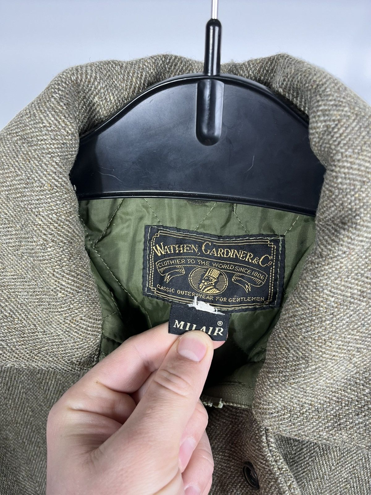 Other Milair British Millerain Tweed Wool Jacket Hunting Coat Size US L / EU 52-54 / 3 - 4 Thumbnail