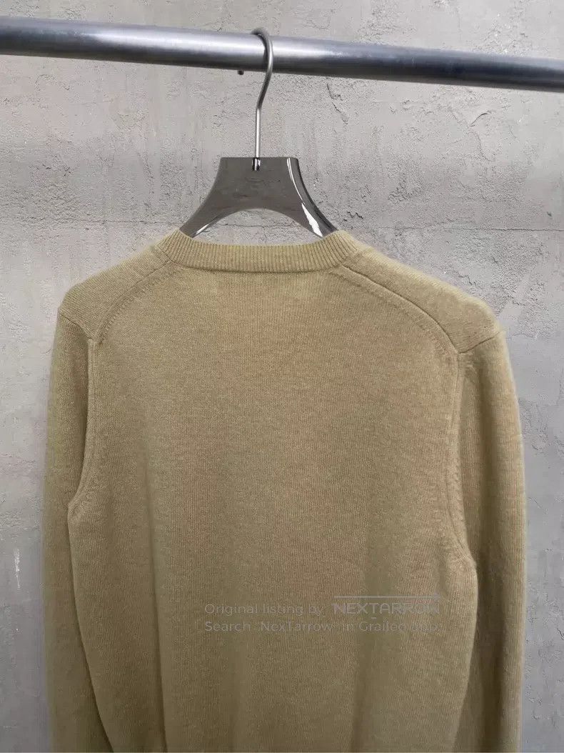 Comme des Garcons Comme Des Garcons Khaki embroidered small logo wool cardig Size L / US 10 / IT 46 - 4 Thumbnail