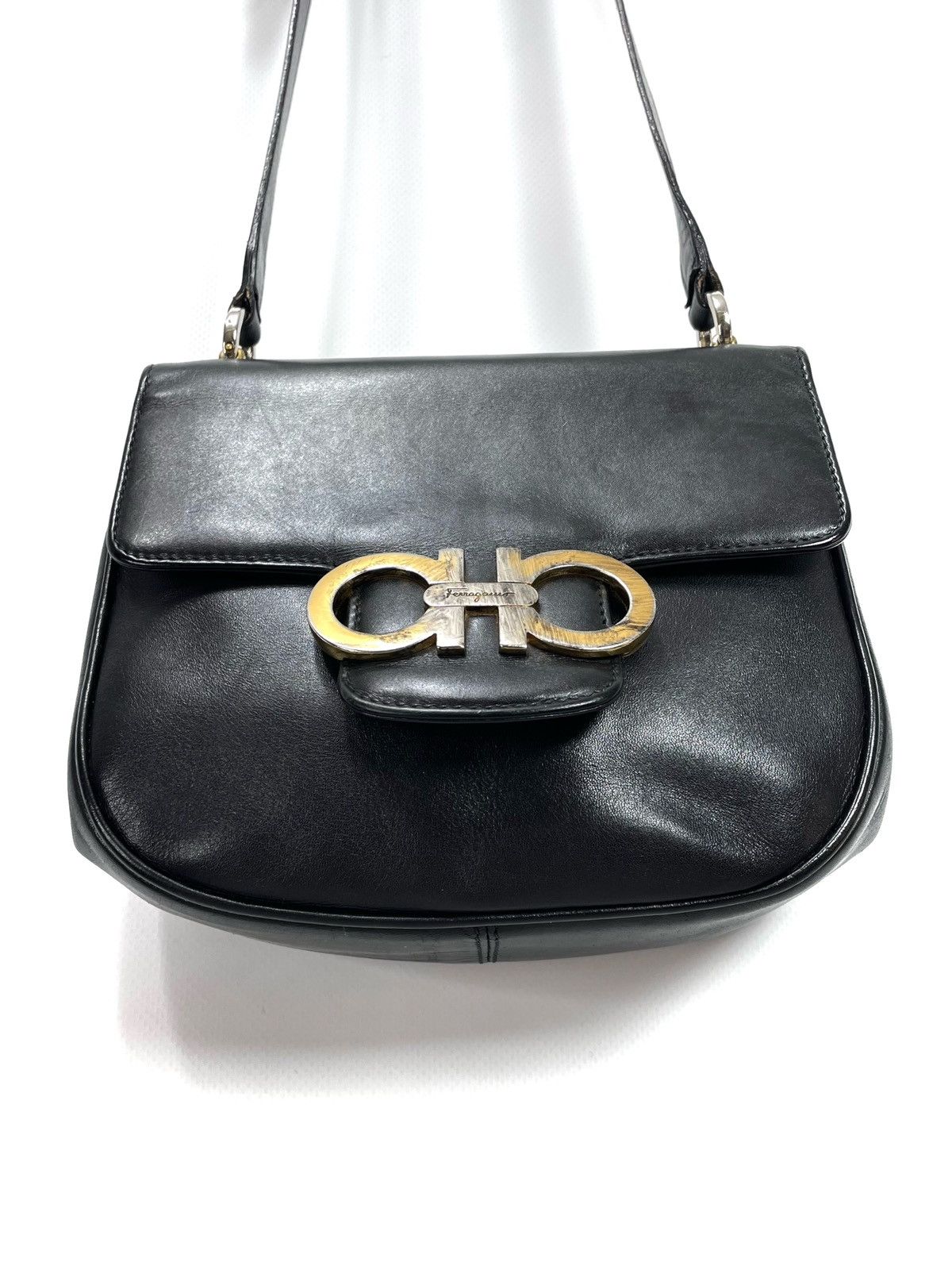 Salvatore Ferragamo Salvatore Ferragamo Vintage Gancini Mini Leather Bag Size ONE SIZE - 10 Thumbnail