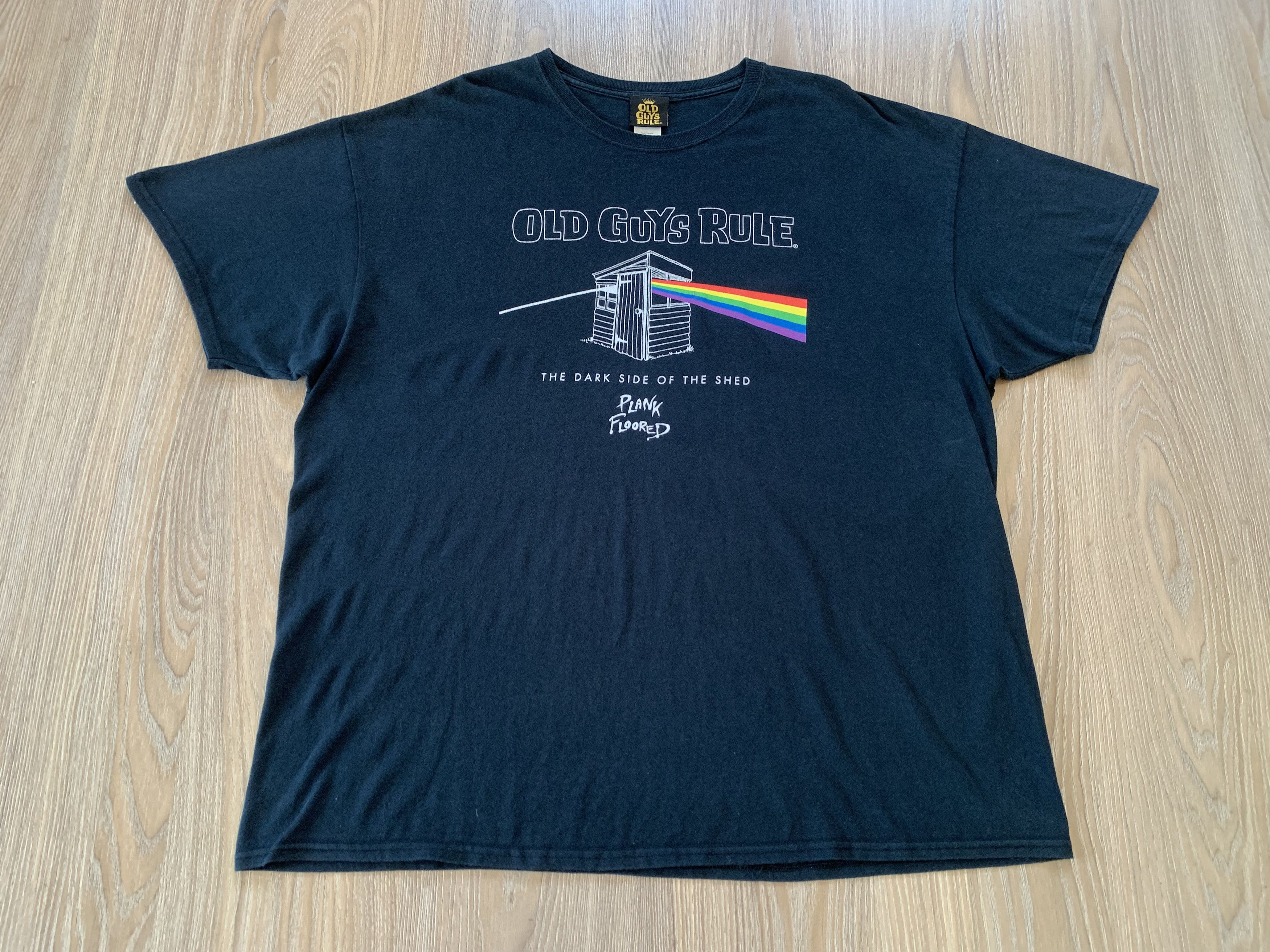 Other Vintage Old Guys Rule Pink Floyd Plank Floored T-Shirt Size US XXL / EU 58 / 5 - 2 Thumbnail
