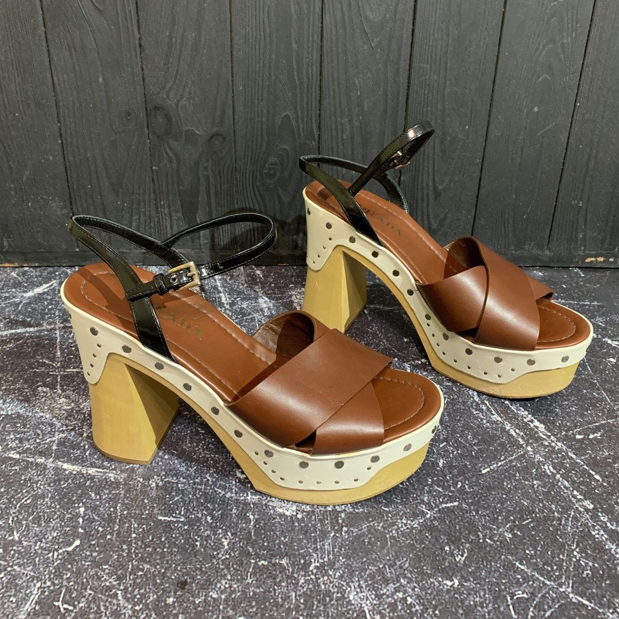 Prada Prada Colorblock Clog-Bottom Sandal Size 39.5 Size US 9.5 / IT 39.5 - 4 Thumbnail