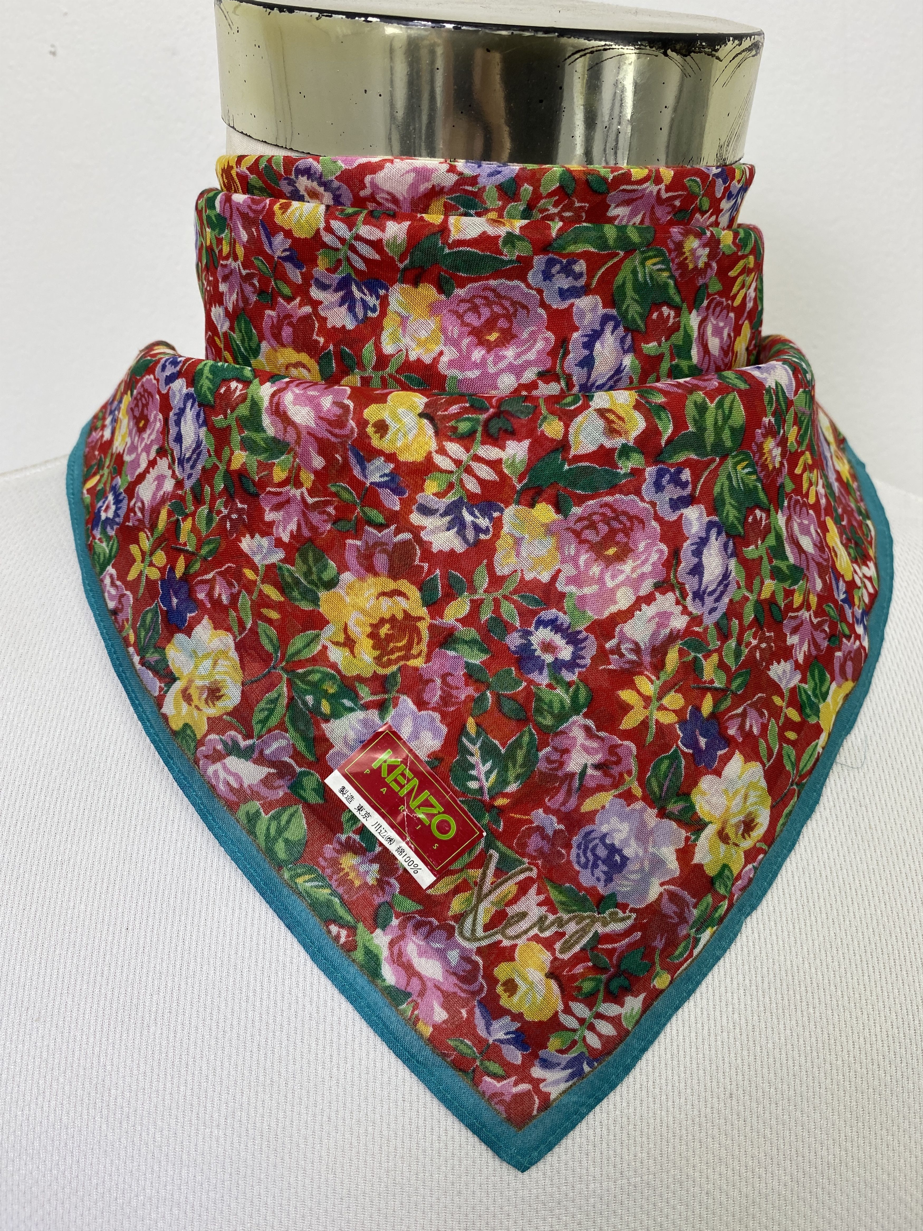 Kenzo Vintage Kenzo Handkerchief / Neckerchief KT0215 Size ONE SIZE - 2 Thumbnail