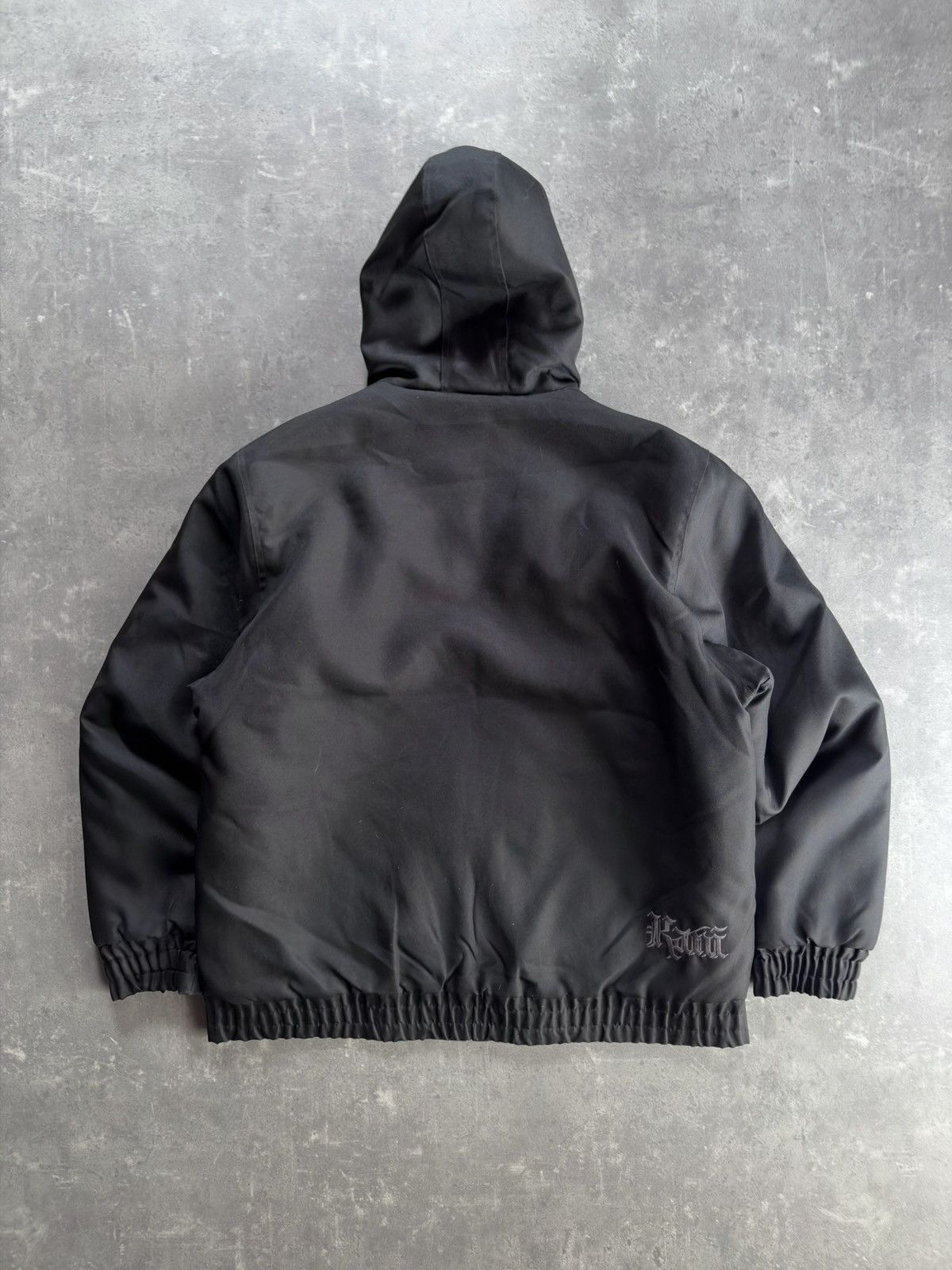 Karl Kani 00s Karl Kani Big Logo Baggy Hooded Bomber Jacket XXL Size US XXL / EU 58 / 5 - 2 Thumbnail