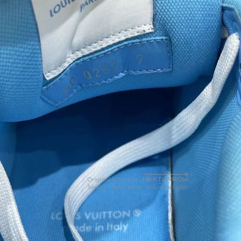 Louis Vuitton Louis Vuitton Blue and White Velcro Shoes Size US 7 / EU 40 - 8 Thumbnail