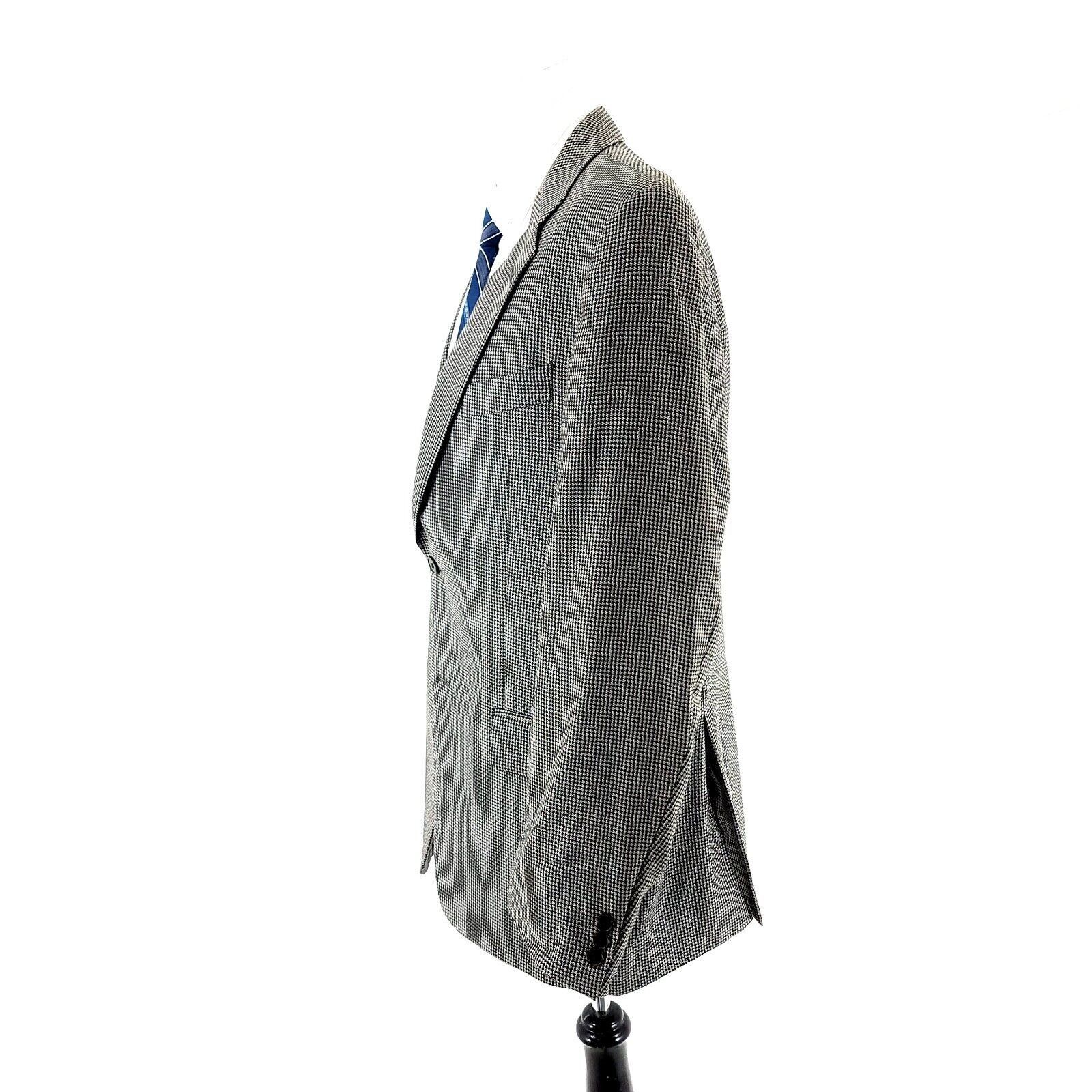 Joseph Abboud Joseph Abboud Textured Silk Wool 2 Button Sport Coat 40R Or Size 40R - 5 Thumbnail