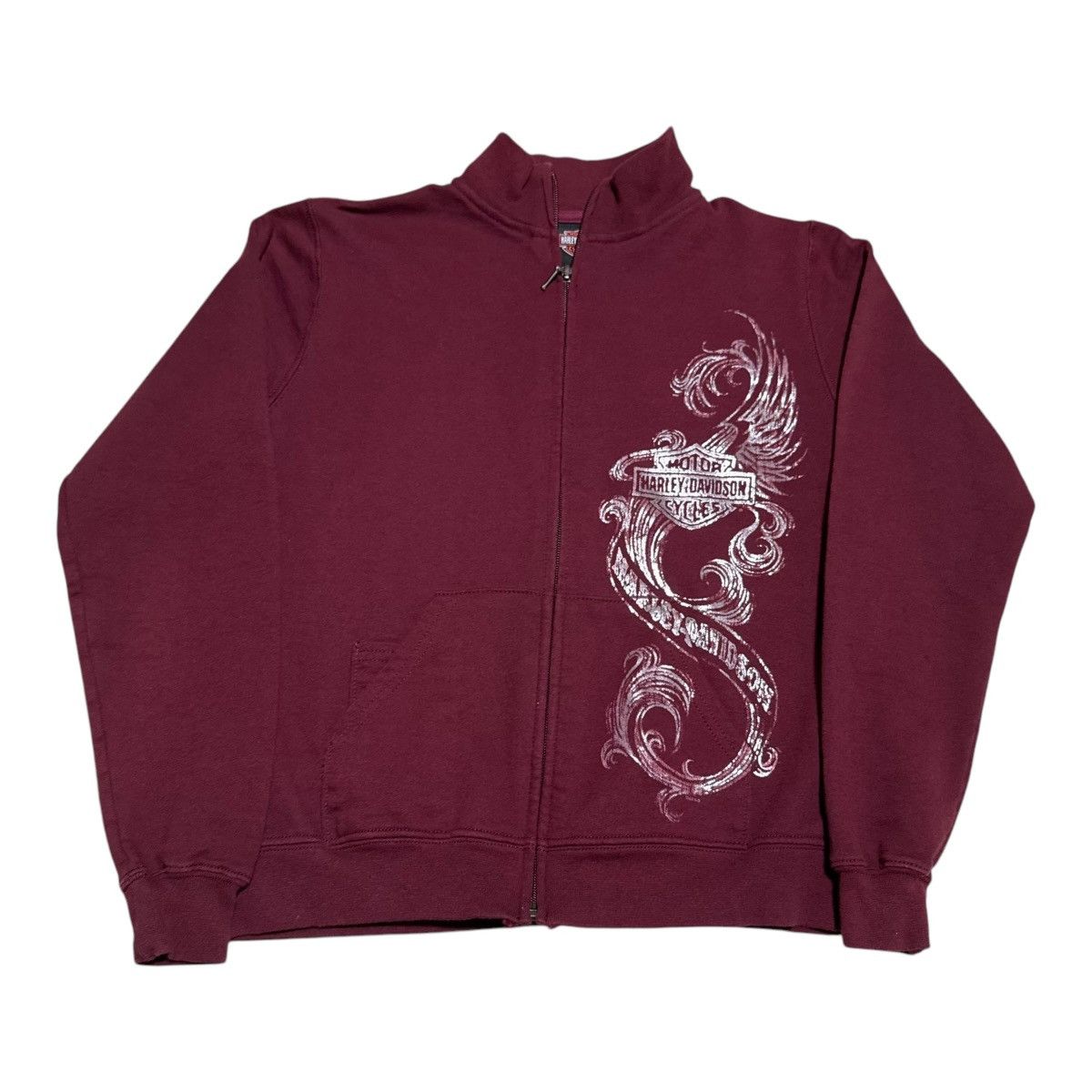 Harley Davidson Harley Davidson 2007 Maroon California Sweatshirt Women’s XS Size XS / US 0-2 / IT 36-38 - 1 Thumbnail