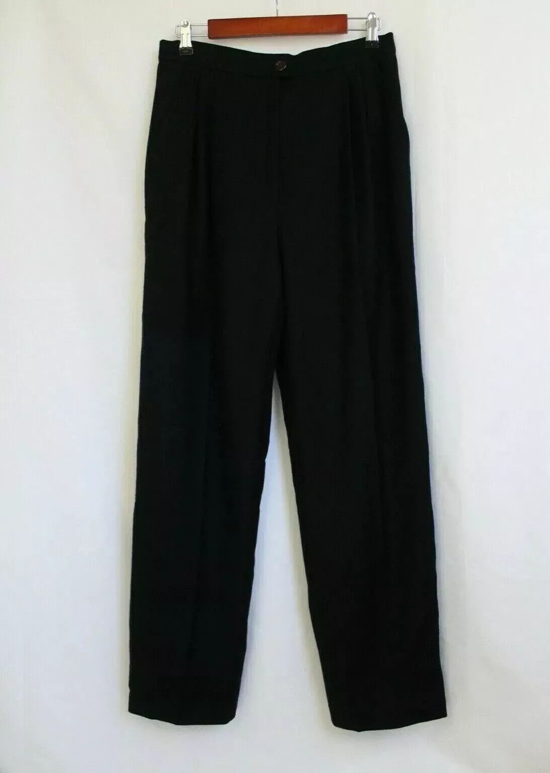 Valentino Vintage 1990s 90s Valentino Boutique Wool Pants Trousers Size 34" / US 12 / IT 48 - 1 Thumbnail