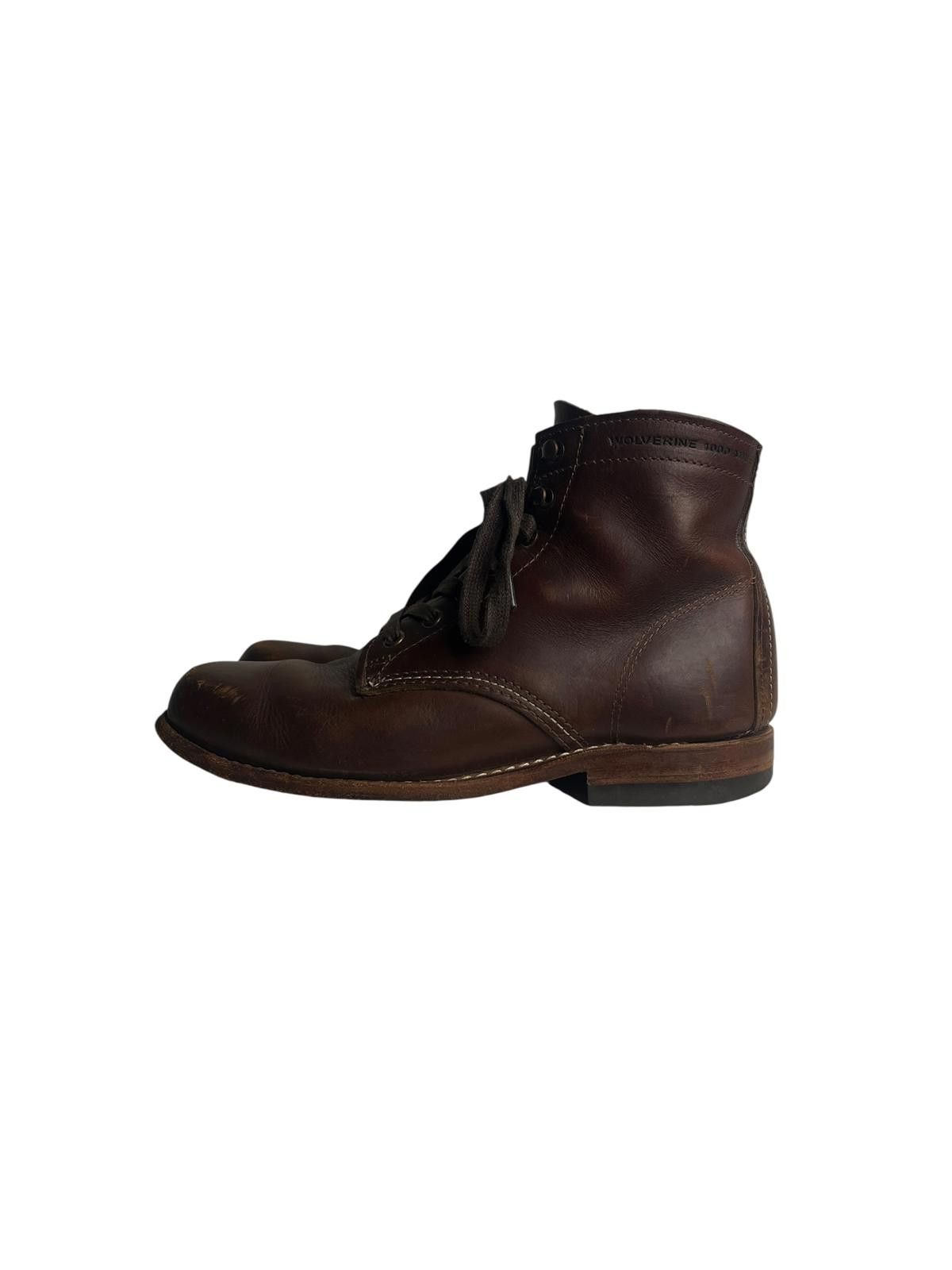 Wolverine Wolverine 1000 Mile Boots Brown Leather Made in USA Men’s 7D Size US 7 / EU 40 - 4 Thumbnail
