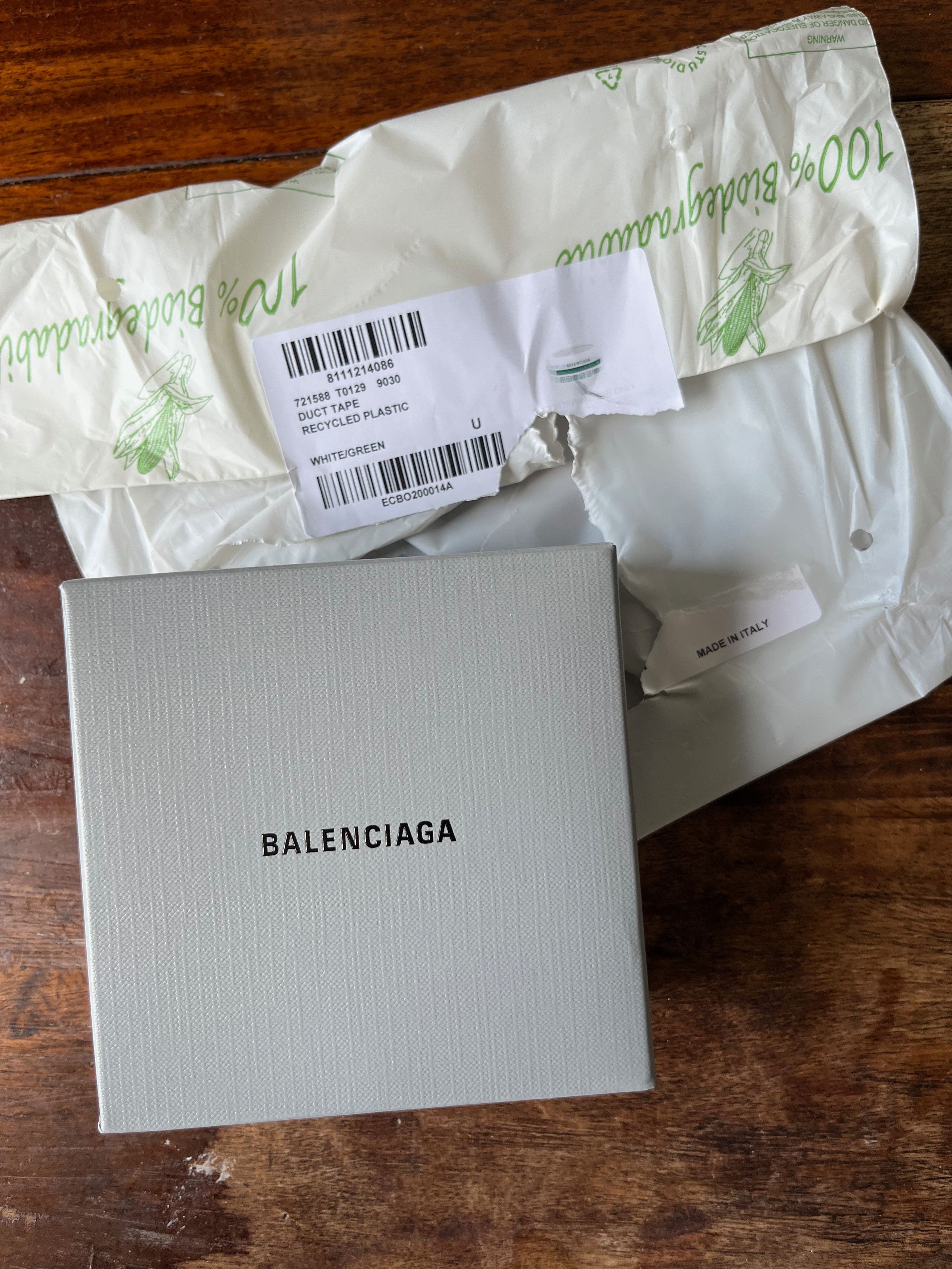 Balenciaga Balenciaga FW22 white/green packing tape object Size ONE SIZE - 3 Thumbnail