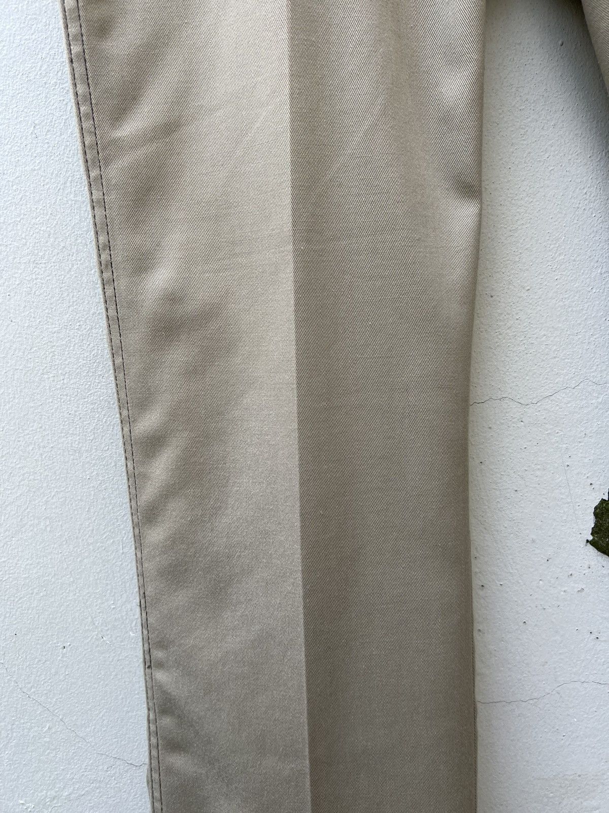 Dickies Vintage 70s TALON Zipper Dickies Flare Khaki Trouser Pant Size US 30 / EU 46 - 9 Thumbnail