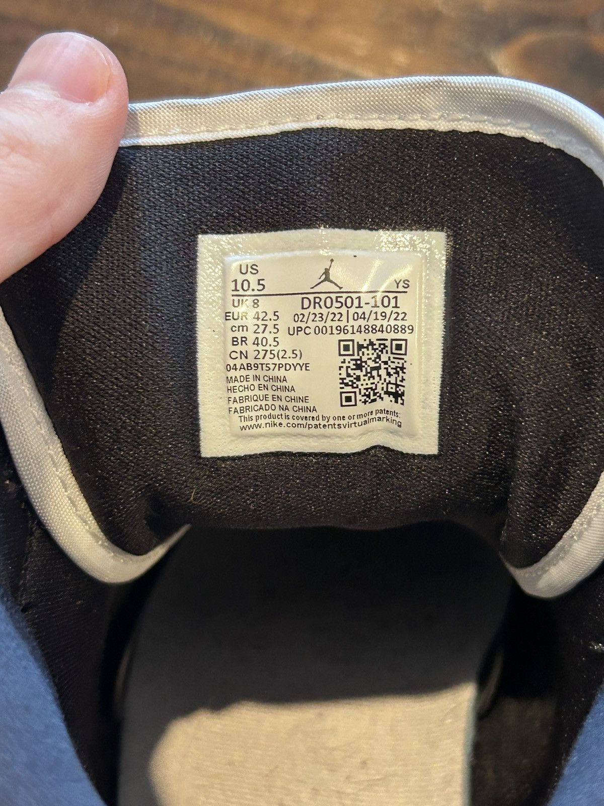 Nike Jordan 1 mid Split Black White Size US 9 / EU 42 - 7 Thumbnail