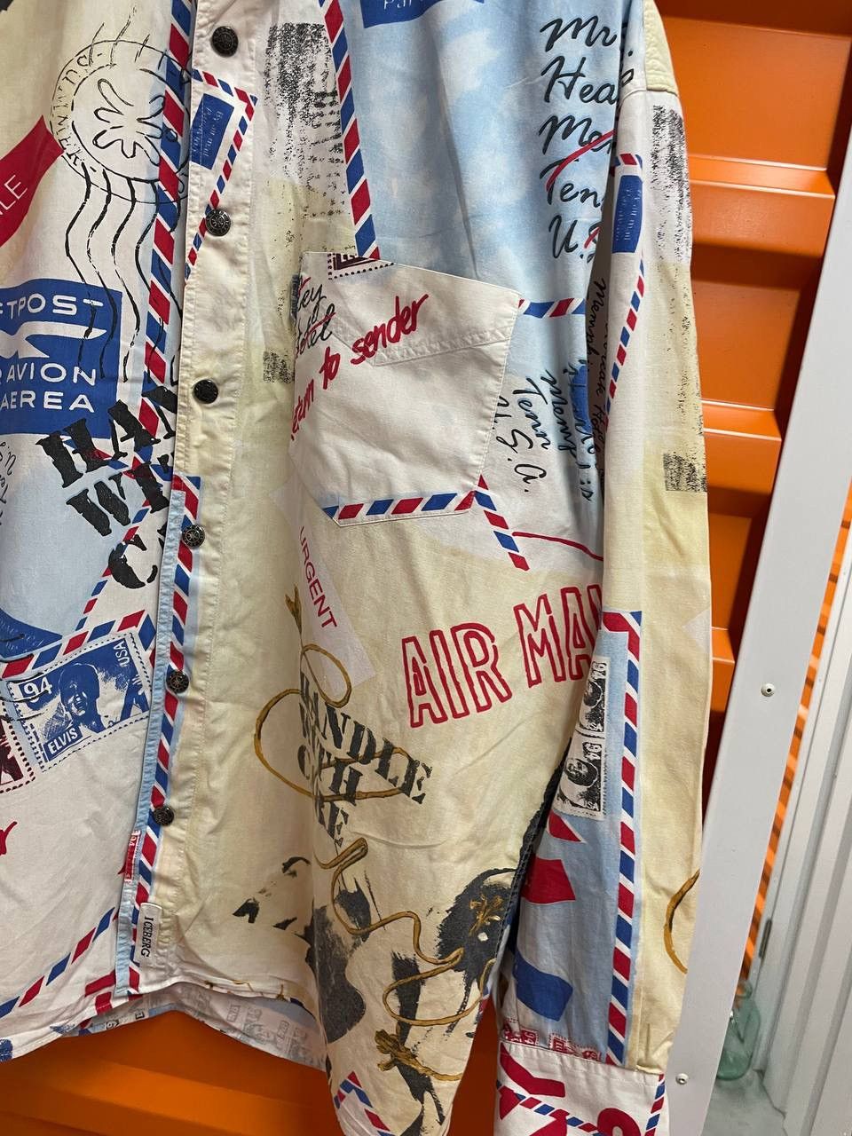 Iceberg 1994 ELVIS PRESLEY Vintage ICEBERG Shirt Snap Button Size US L / EU 52-54 / 3 - 10 Thumbnail
