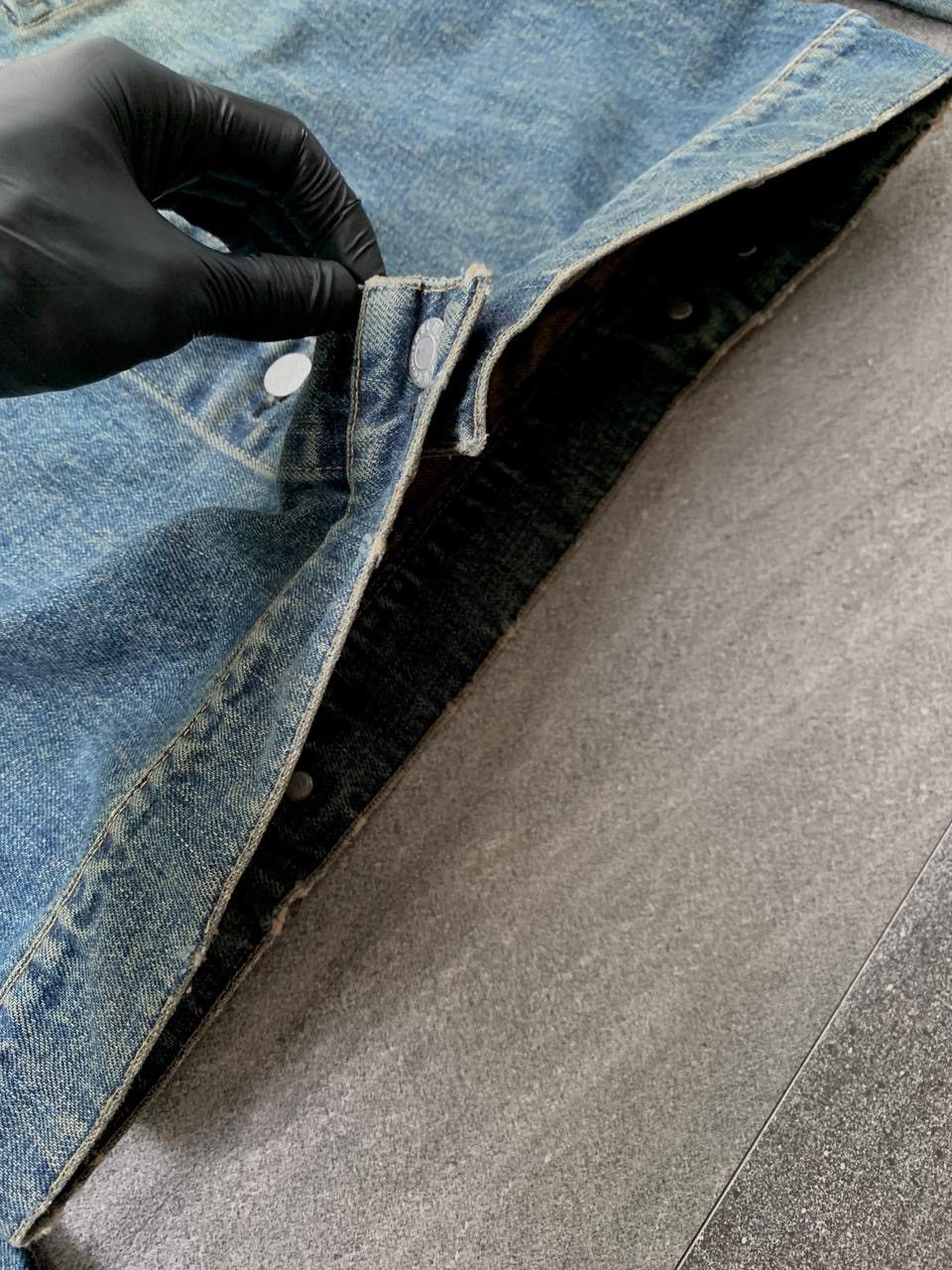 Helmut Lang FREE TAX! Stained Wash Denim Jacket Size US XS / EU 42 / 0 - 13 Thumbnail